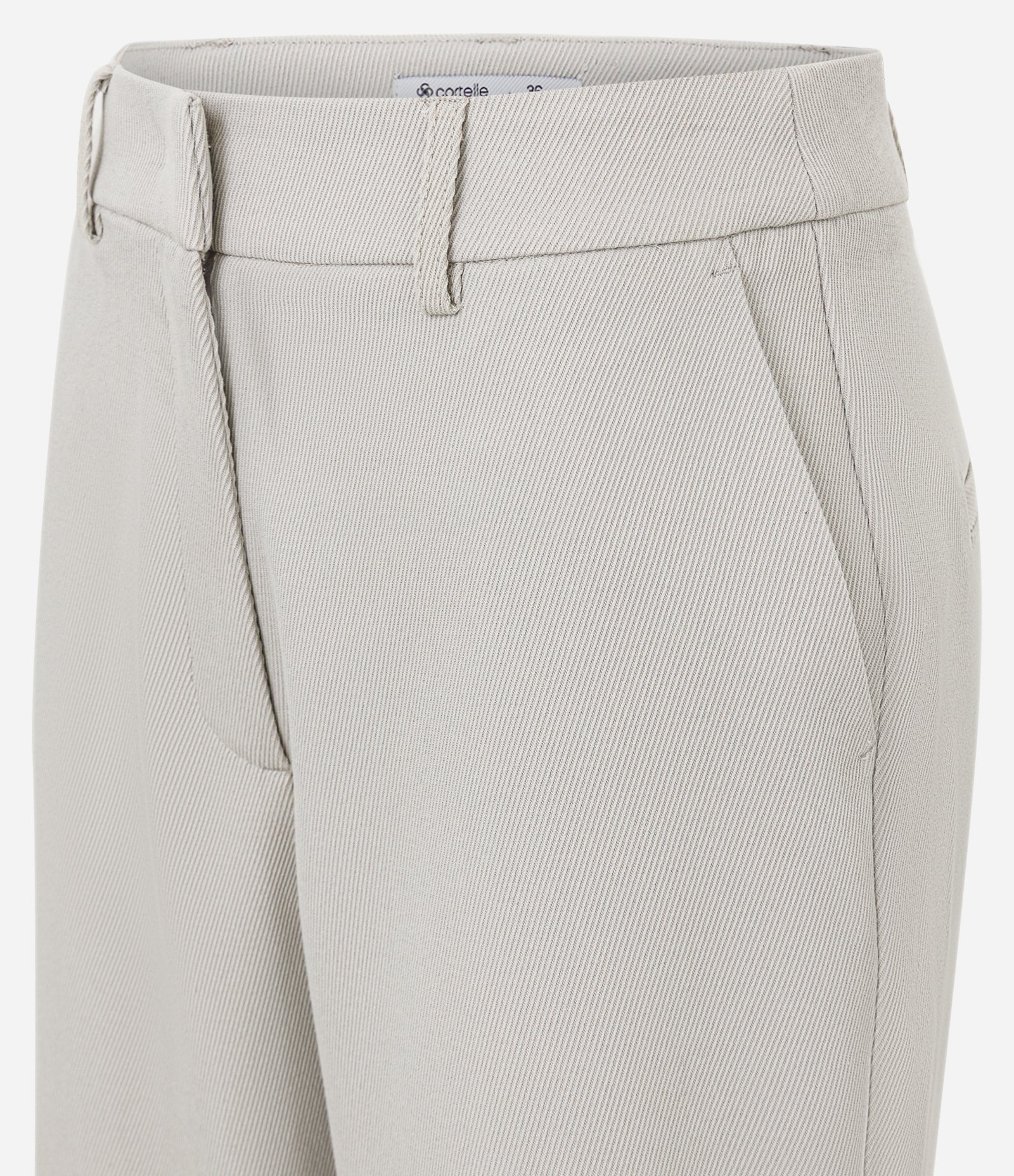 Calça Reta Alfaiatada com Pregas Frontais Cinza 2