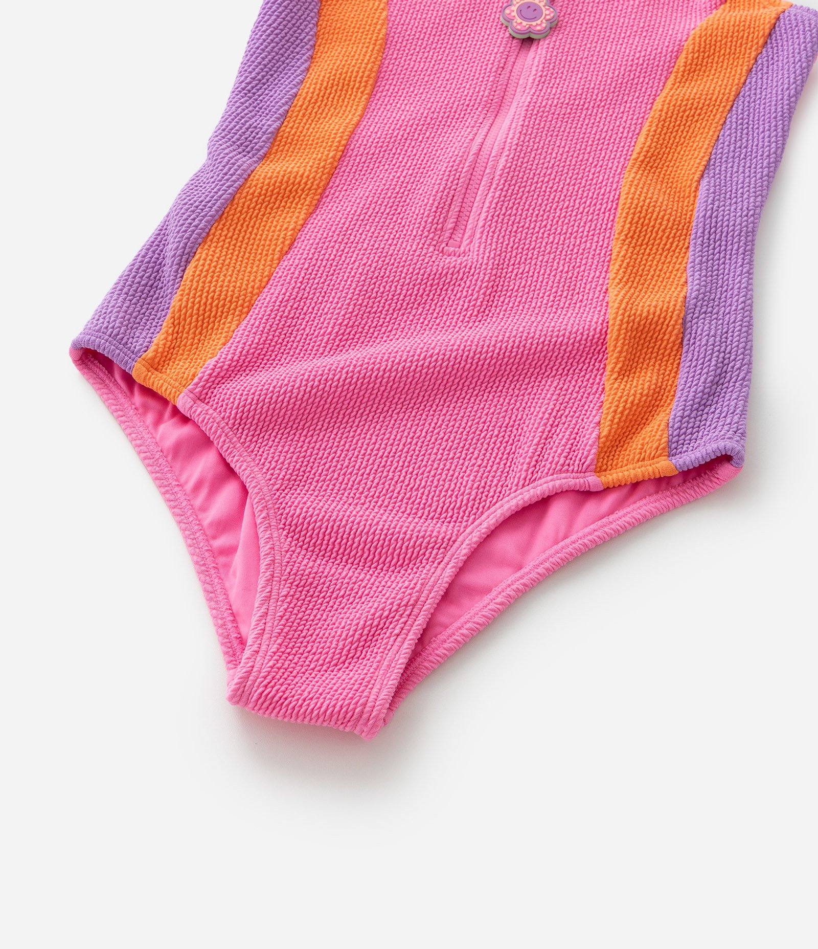 Maiô Infantil com Proteção UV  e Textura - Tam 5 a 14 Anos Rosa 4