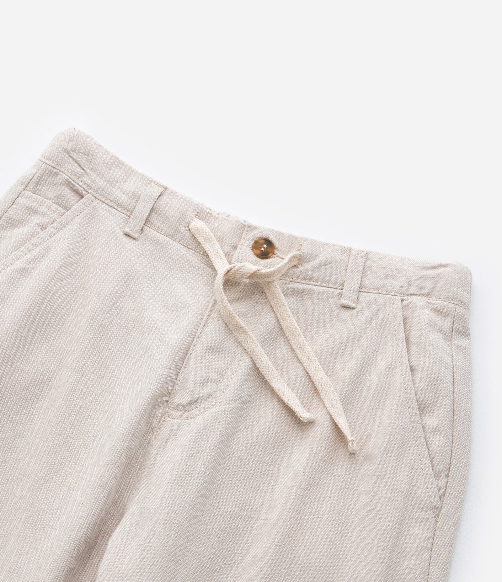 Calça Reta Infantil em Oxford com Bolsos - Tam 5 a 14  Anos Bege 5