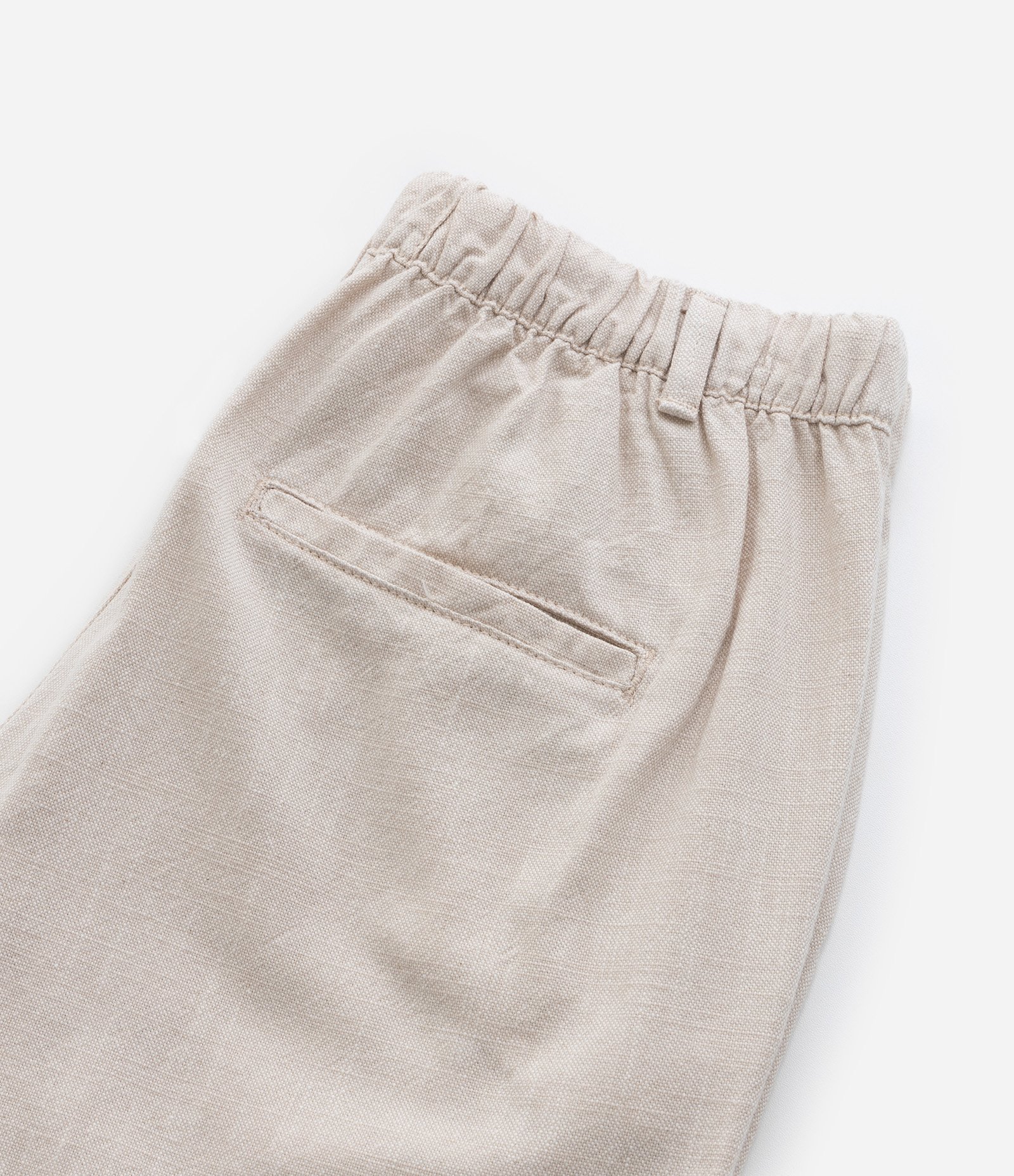 Calça Reta Infantil em Oxford com Bolsos - Tam 5 a 14  Anos Bege 6