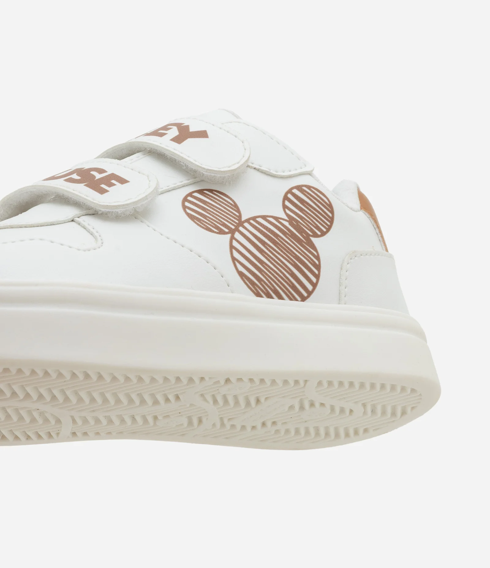 Tênis Infantil em PU com Estampa Mickey e Velcro - Tam 20 ao 27 Branco 2