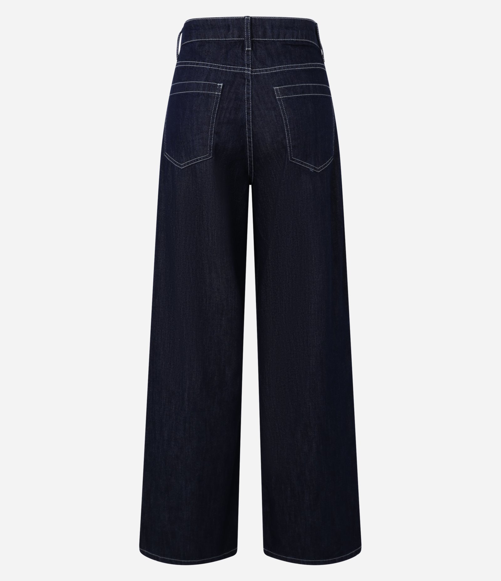 Calça Skater em Jeans com Pespontos Contrastantes Azul 9