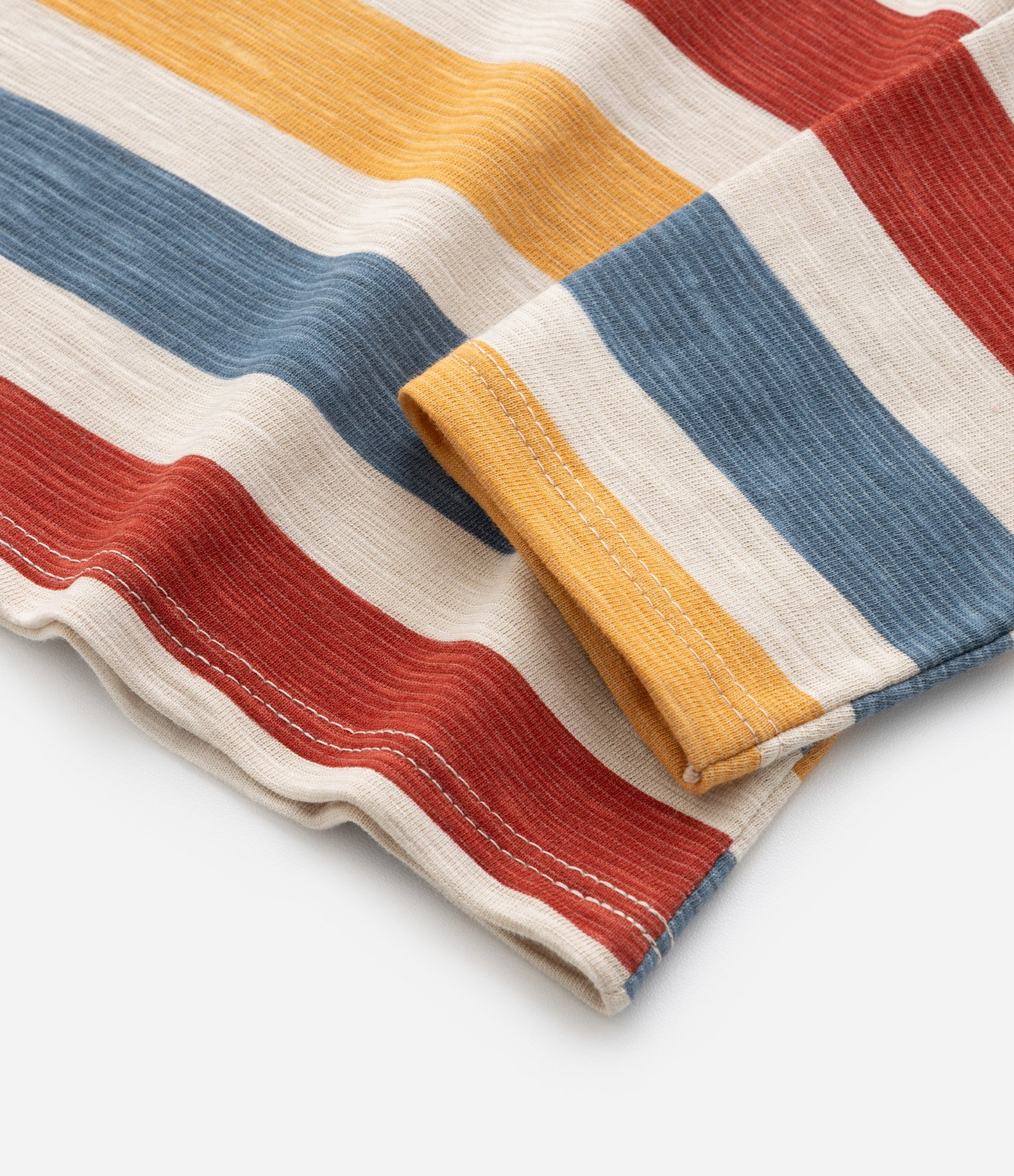 Camiseta Infantil com Estampa de Listras - Tam 1 a 6 Anos Multicores 6