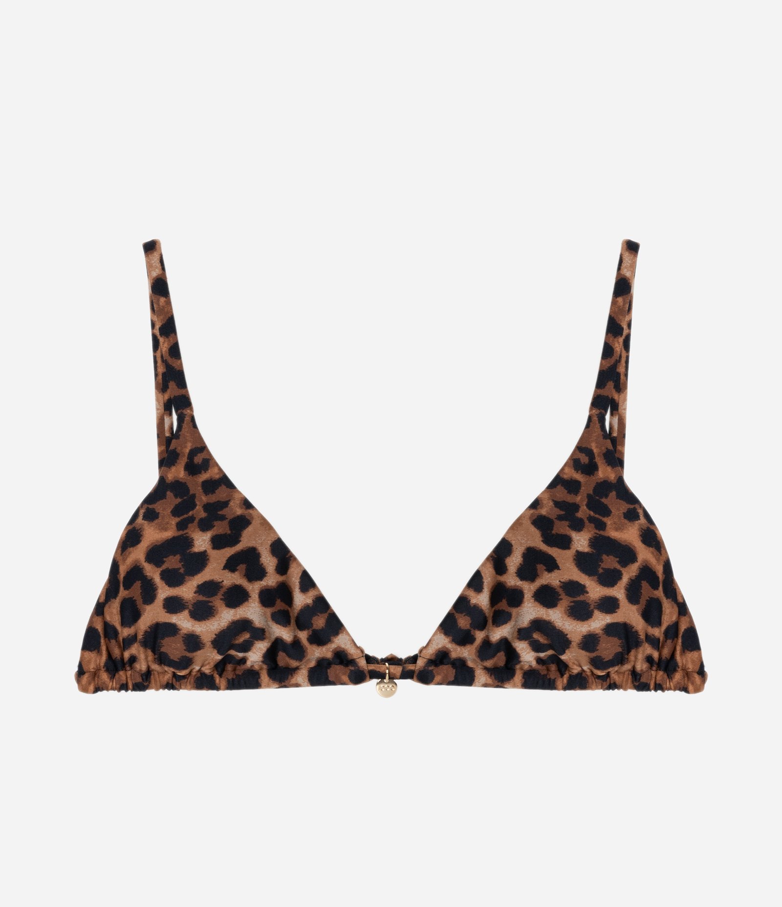 Biquíni Top Cortininha em Microfibra com Estampa Animal Print Marrom 5