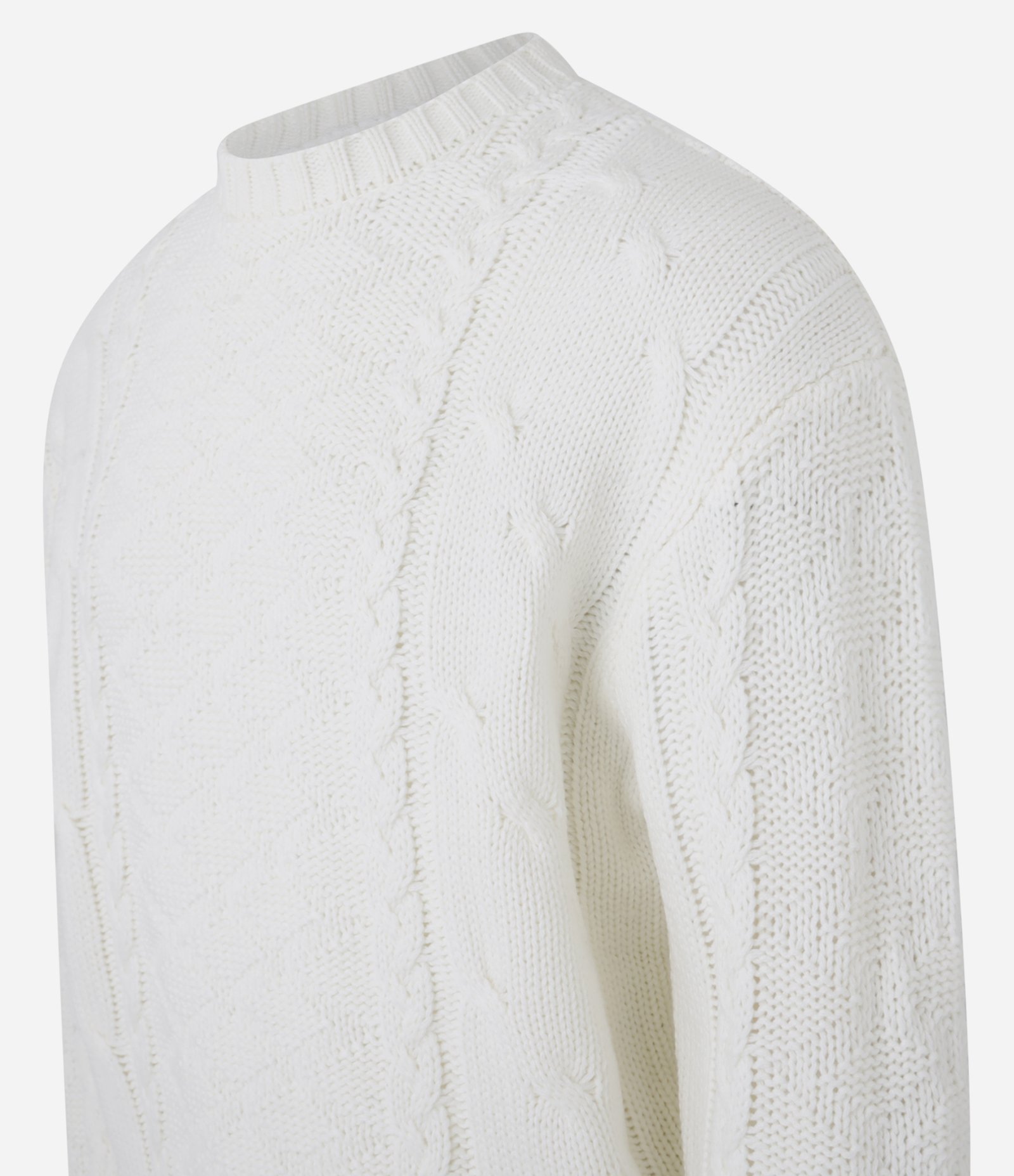 Suéter Boxy em Tricô com Textura Off White 7