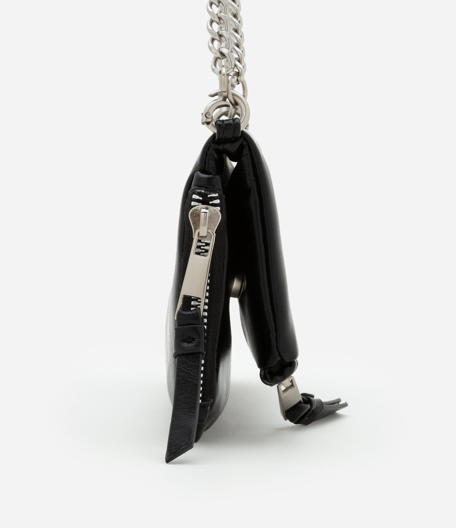 Carteira Envelope Grande com Alça em Corrente Preto 3