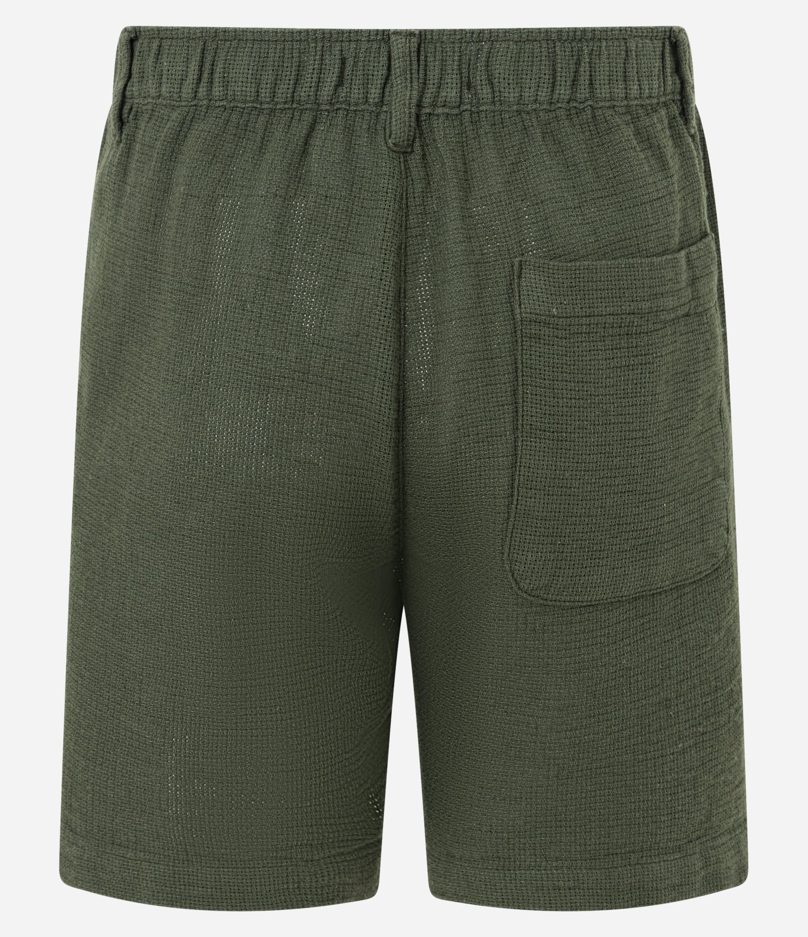 Bermuda Reta em Algodão Texturizada Verde 2