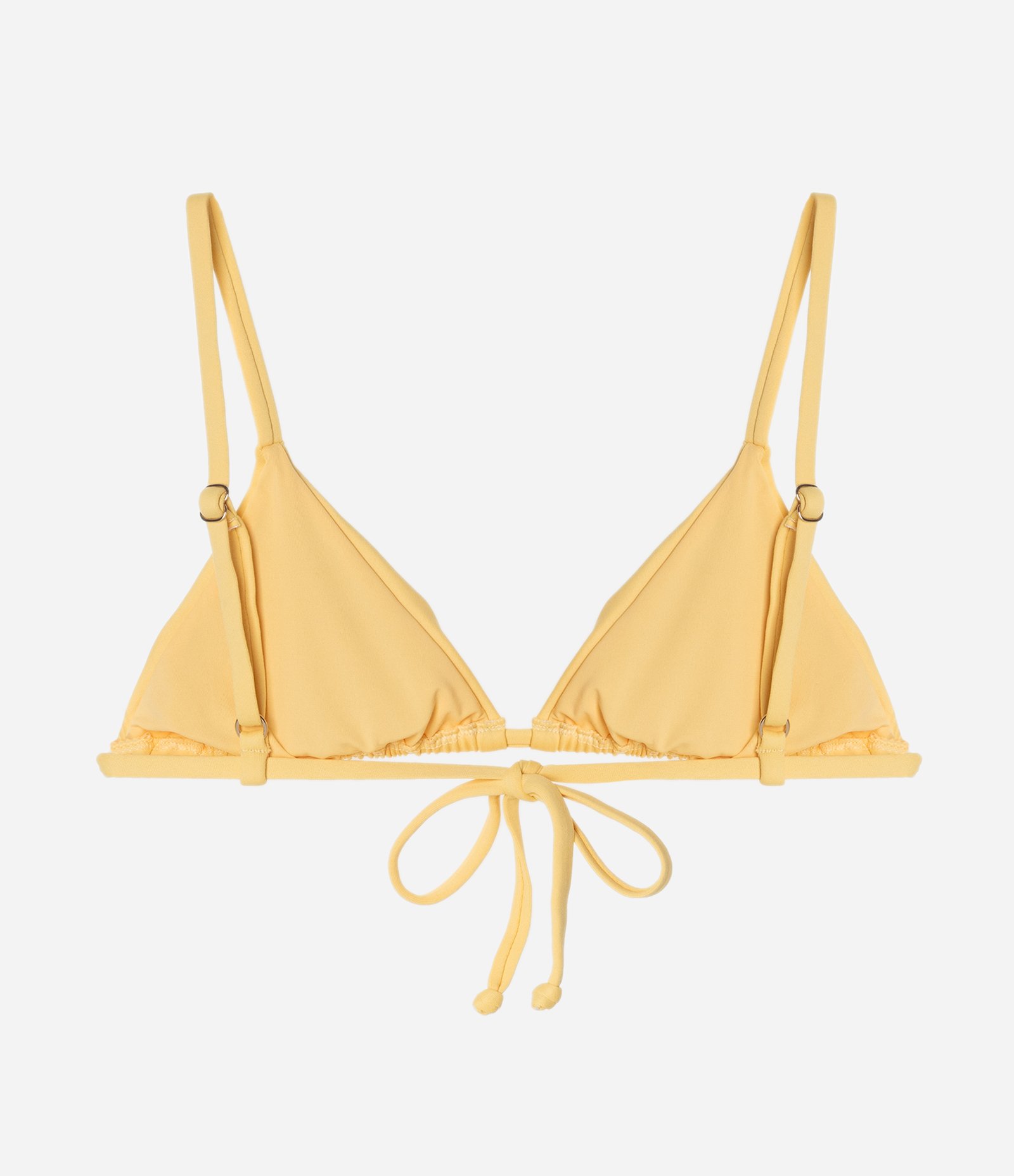 Biquíni Top Cortininha em Microfibra com Alças Finas Amarelo 6