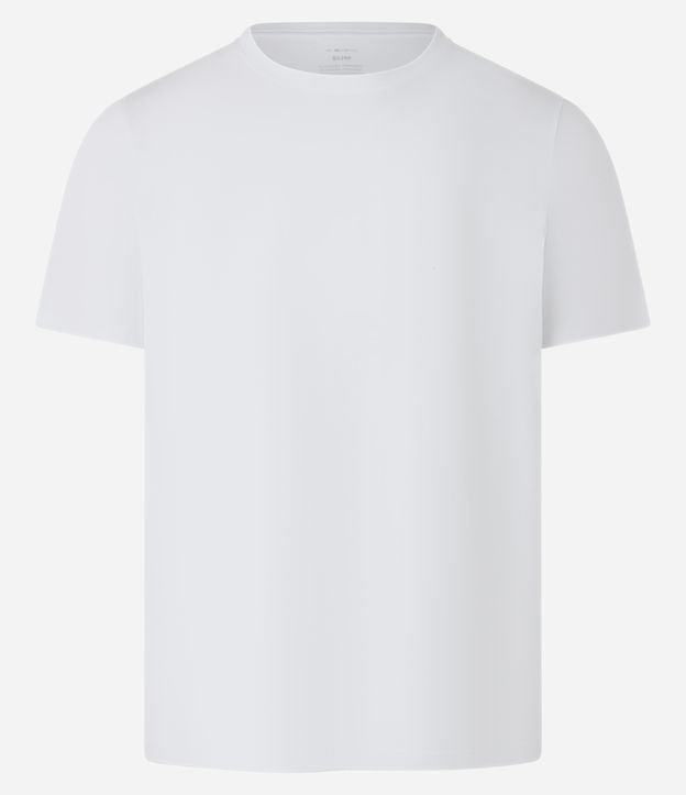 Camiseta Slim Básica em Algodão