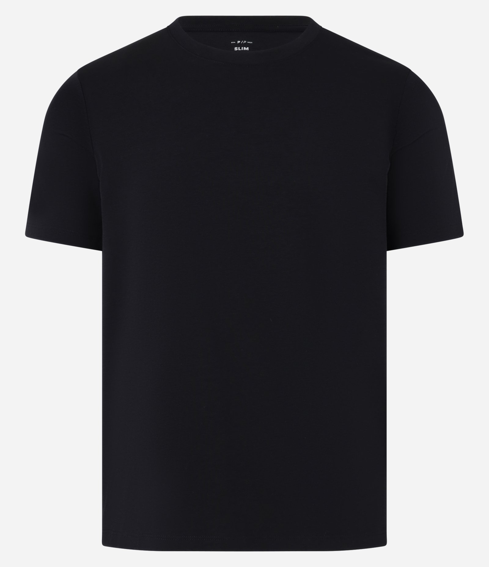 Camiseta Slim Básica em Algodão Preto 6