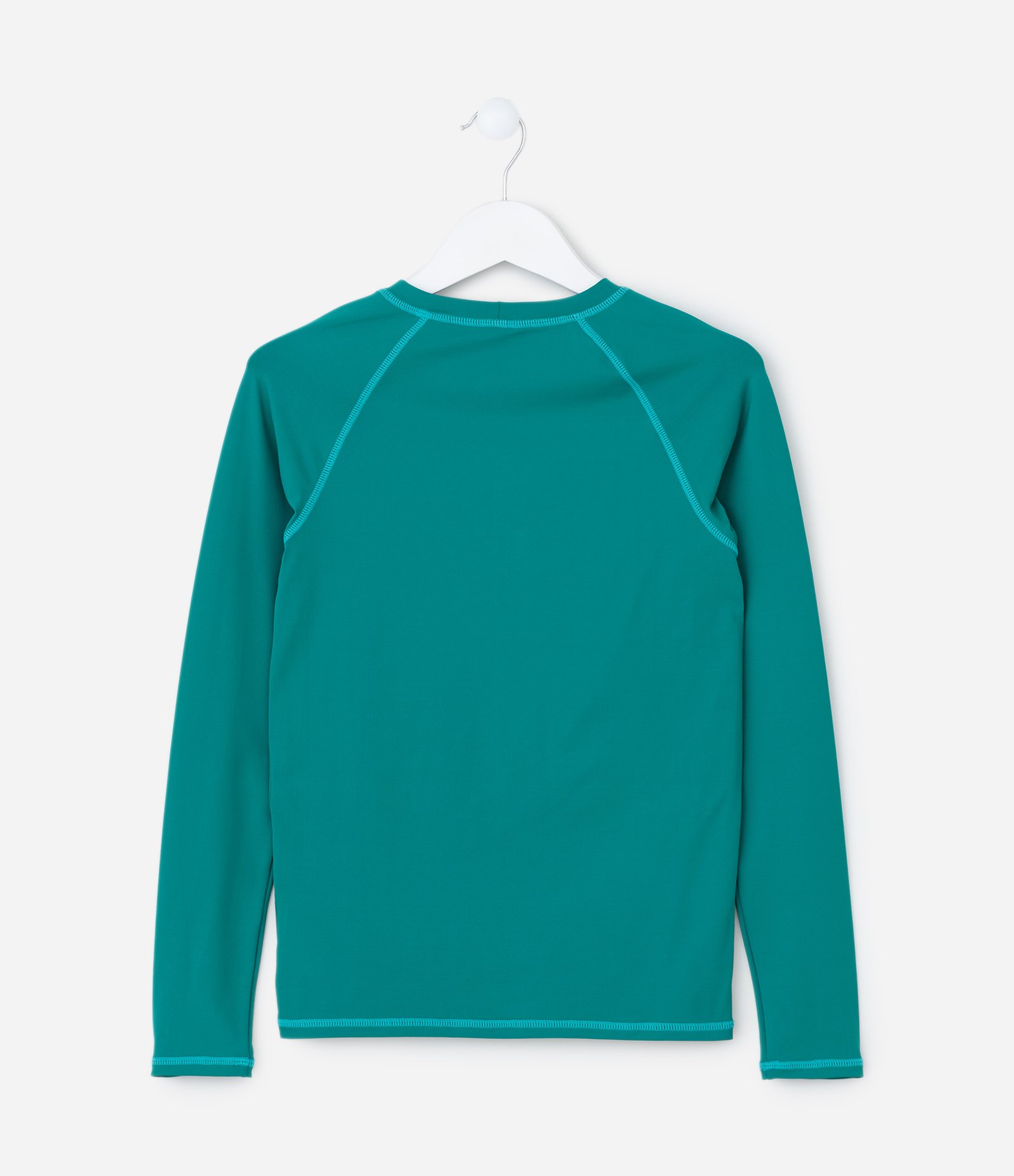 Camiseta de Praia Infantil com Proteção UV - Tam 5 a 14 Anos Verde 2