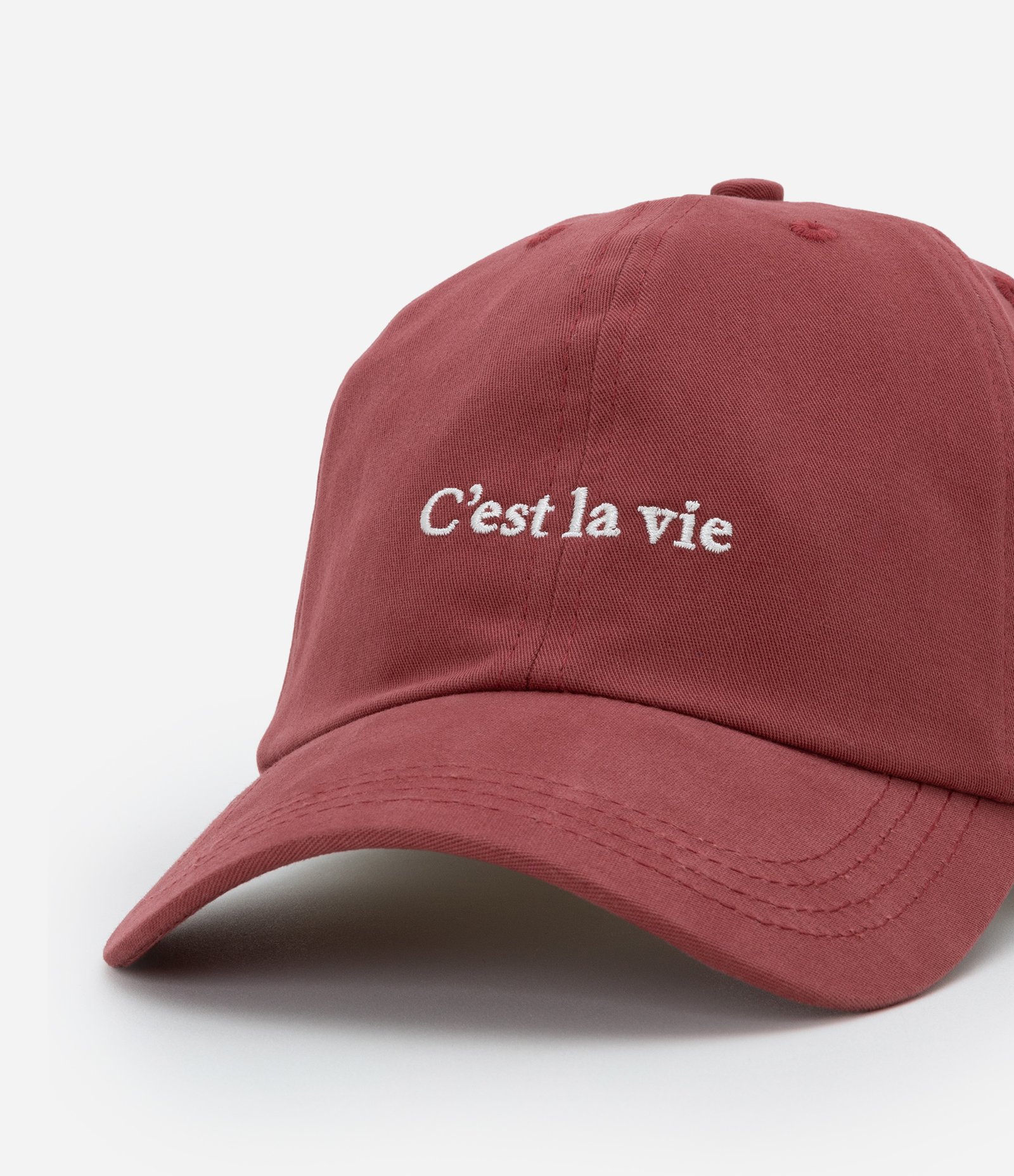 Boné Aba Curva em Sarja com Bordado C'est la vie 4