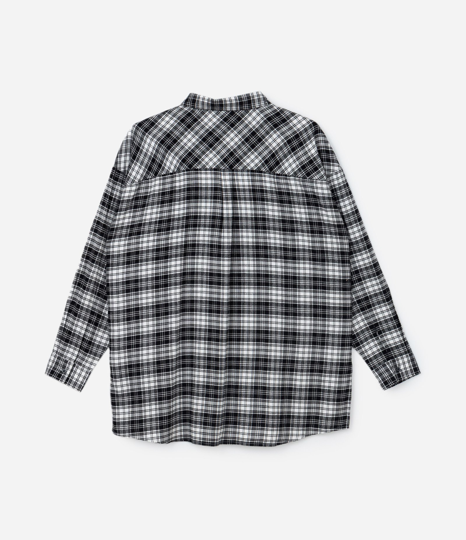 Camisa Flanela Xadrez Curve & Plus Size Preto/Branco 5