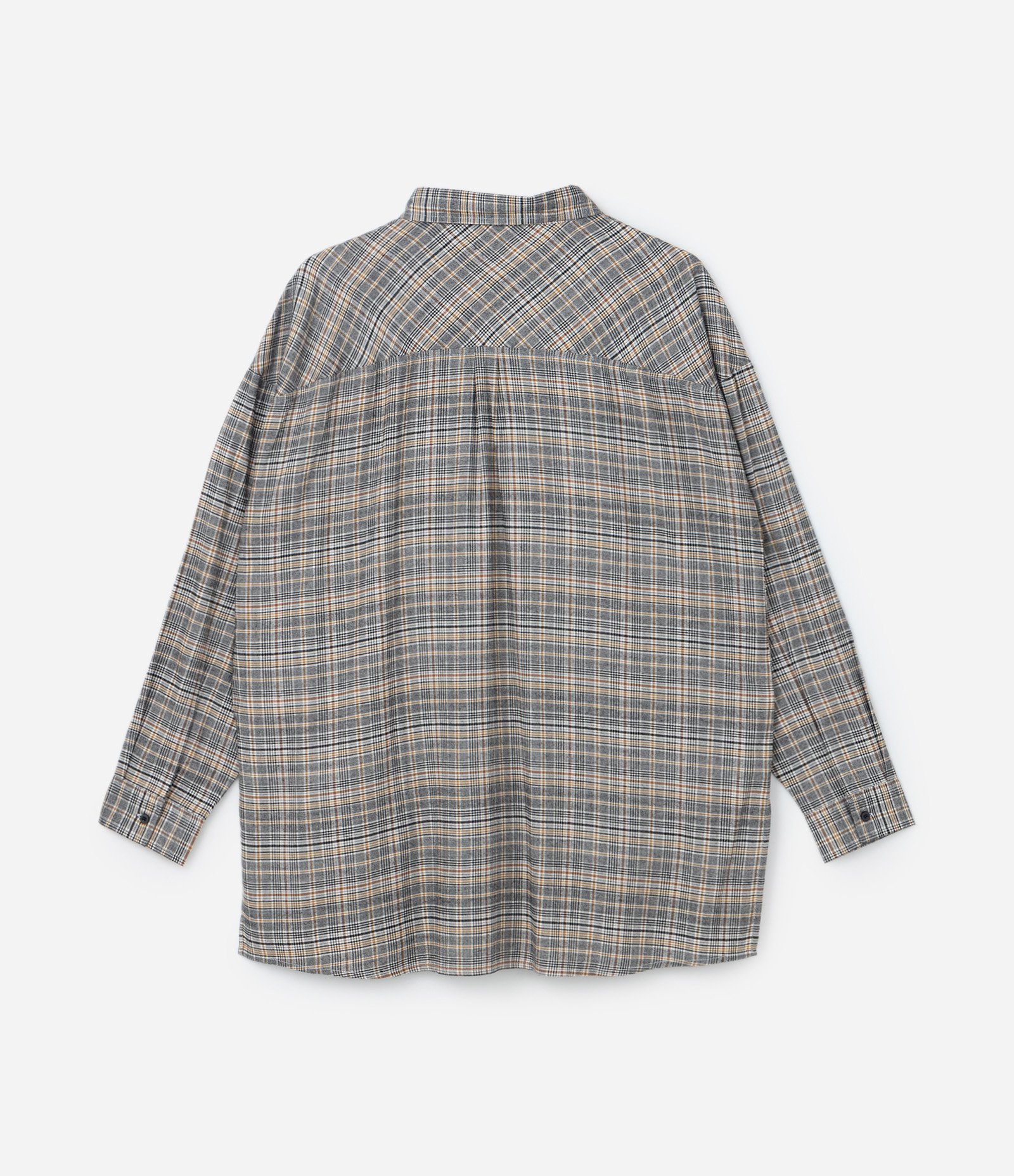 Camisa Flanela Xadrez Curve & Plus Size Cinza 6