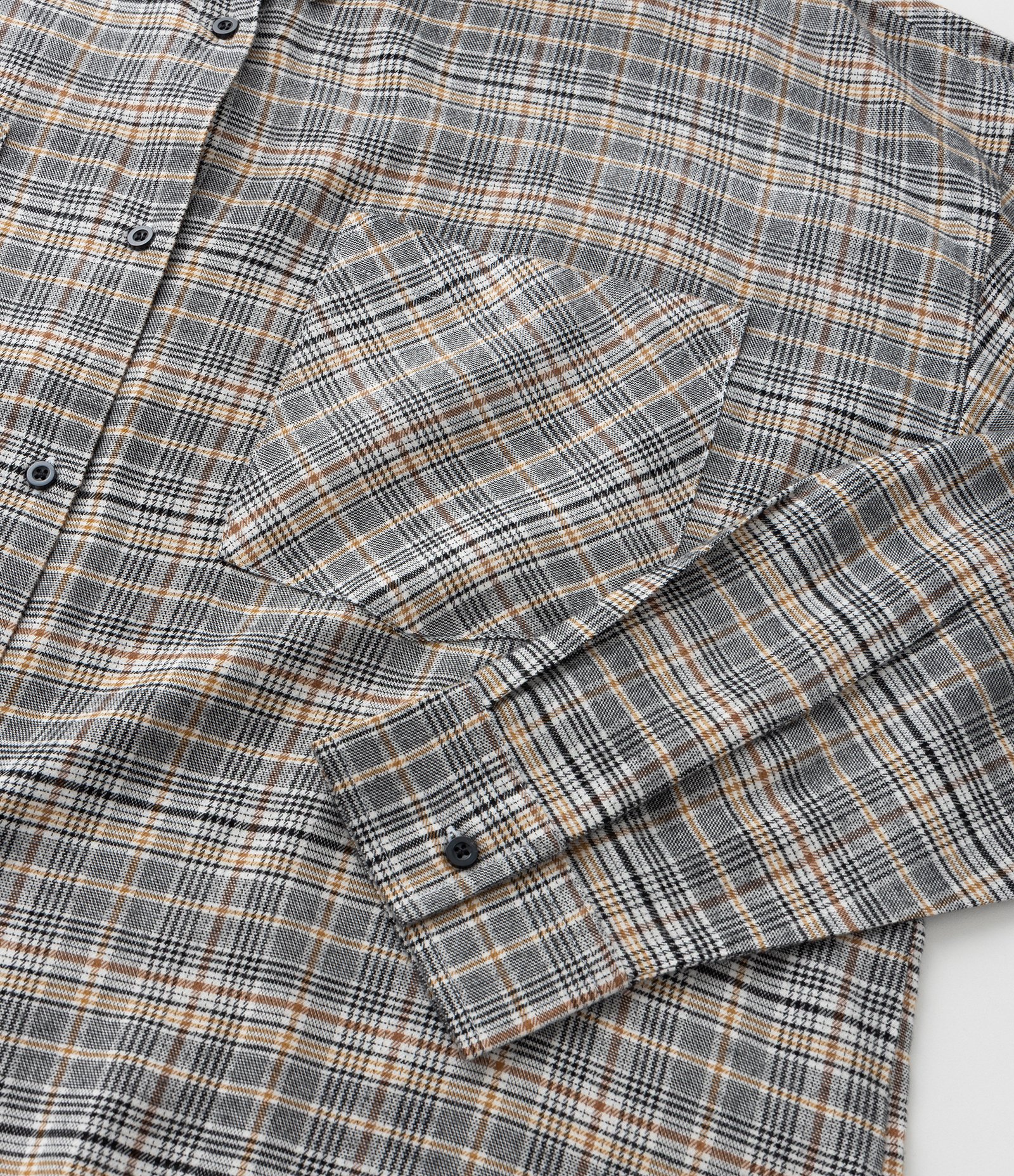 Camisa Flanela Xadrez Curve & Plus Size Cinza 7