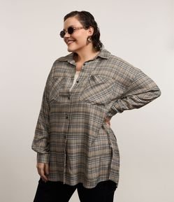Camisa Flanela Xadrez Curve & Plus Size