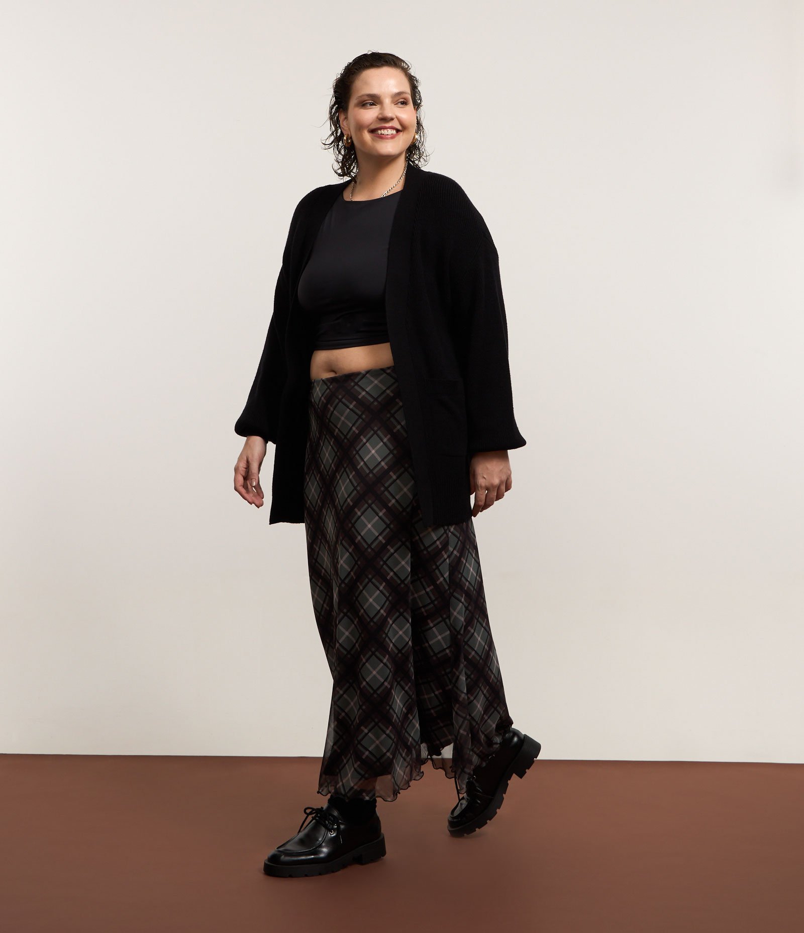 Cardigan em Tricô com Manga Bufante Curve & Plus Size 2