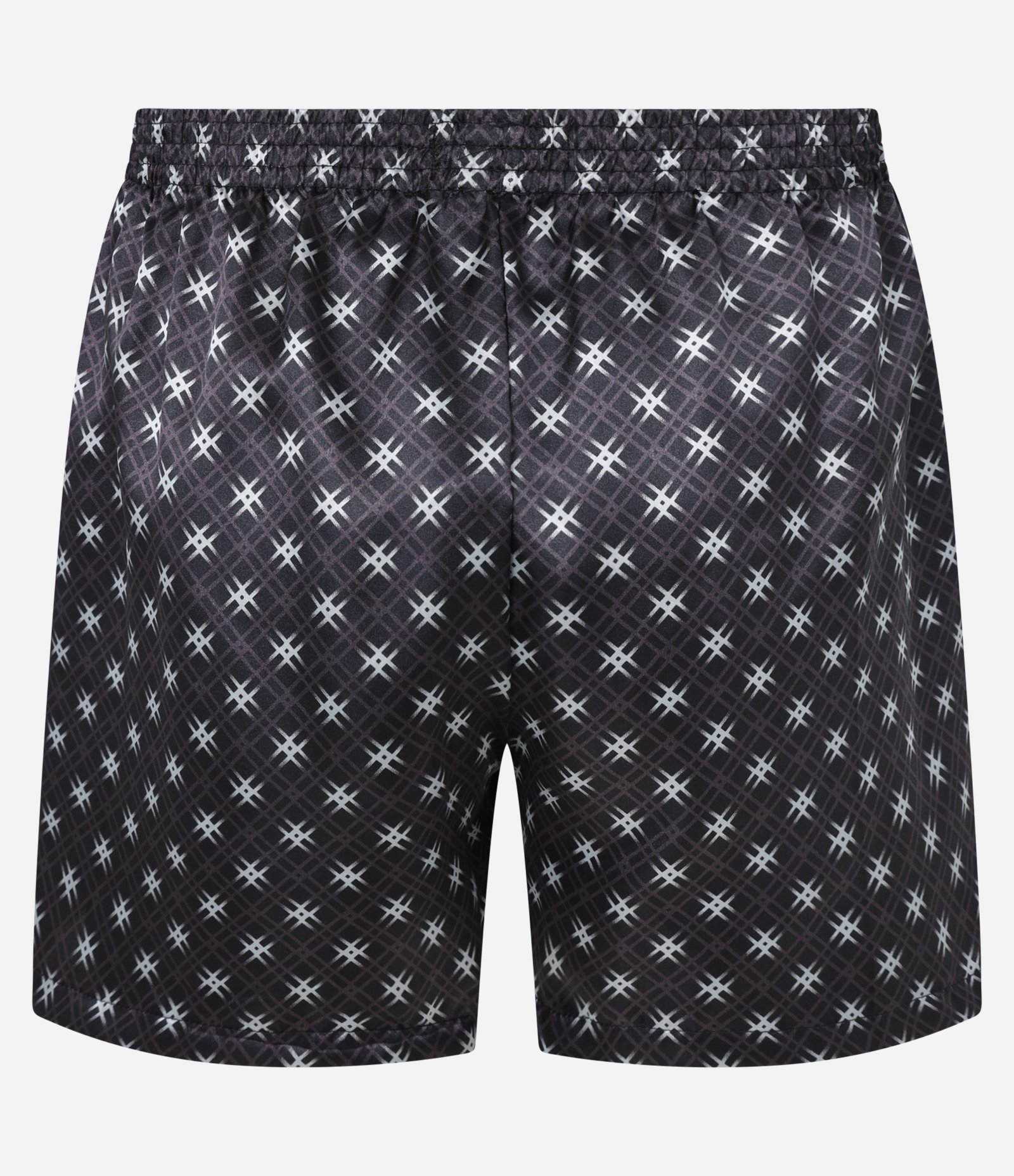 Cueca Samba Canção Acetinado com Estampa de Gravataria Preto 2