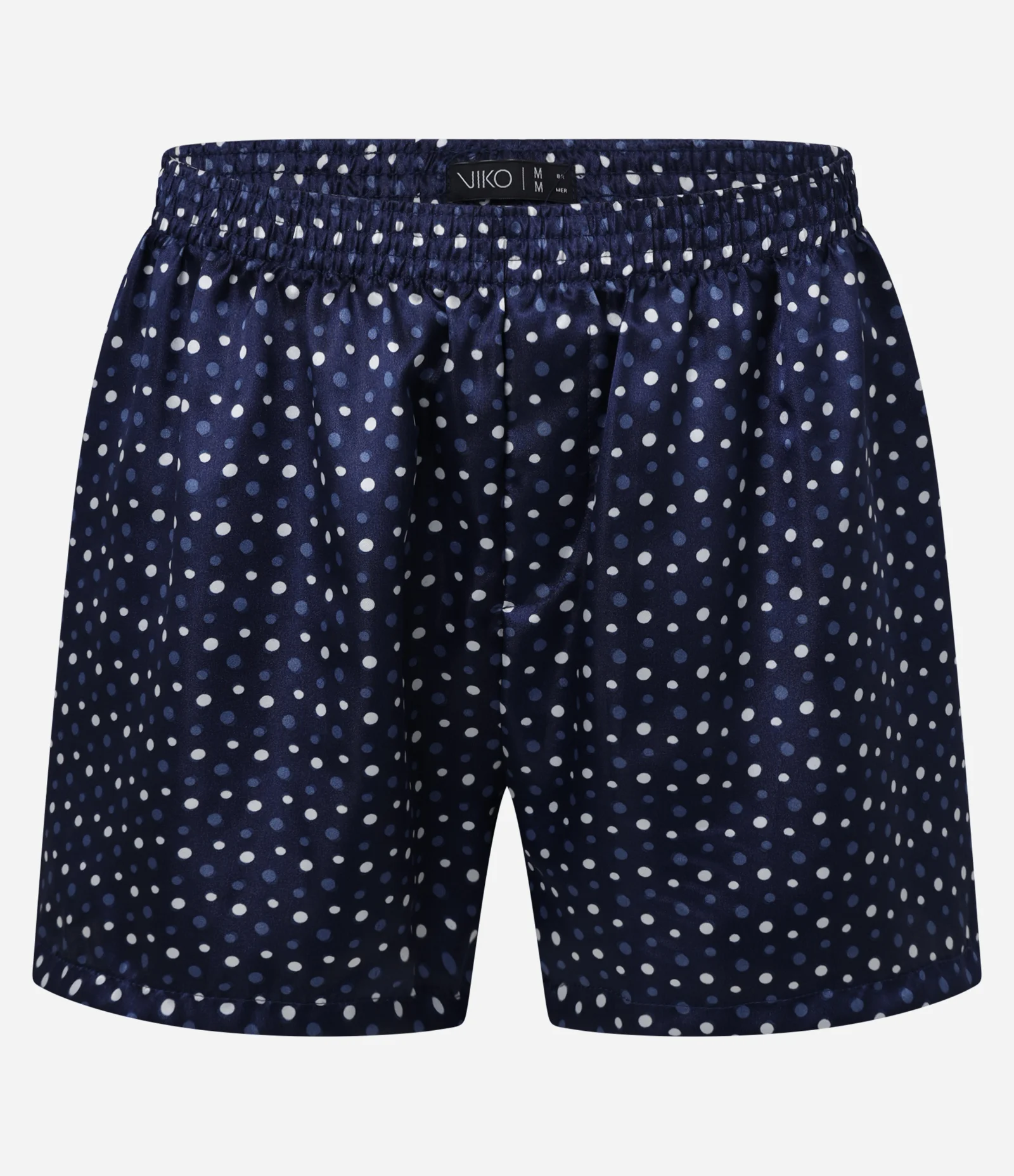 Cueca Samba Canção Acetinado com Estampa Gravataria Azul Marinho 1