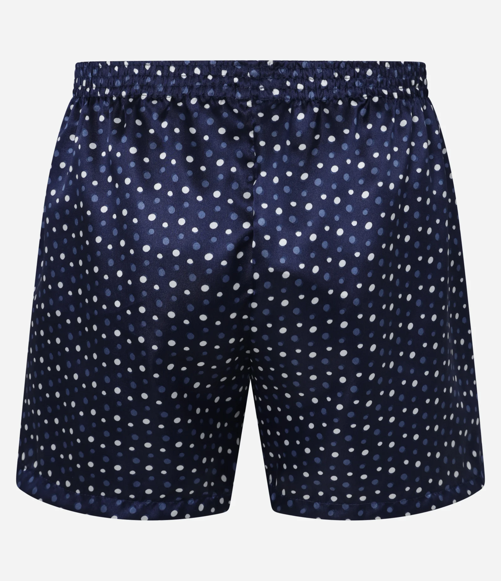 Cueca Samba Canção Acetinado com Estampa Gravataria Azul Marinho 2