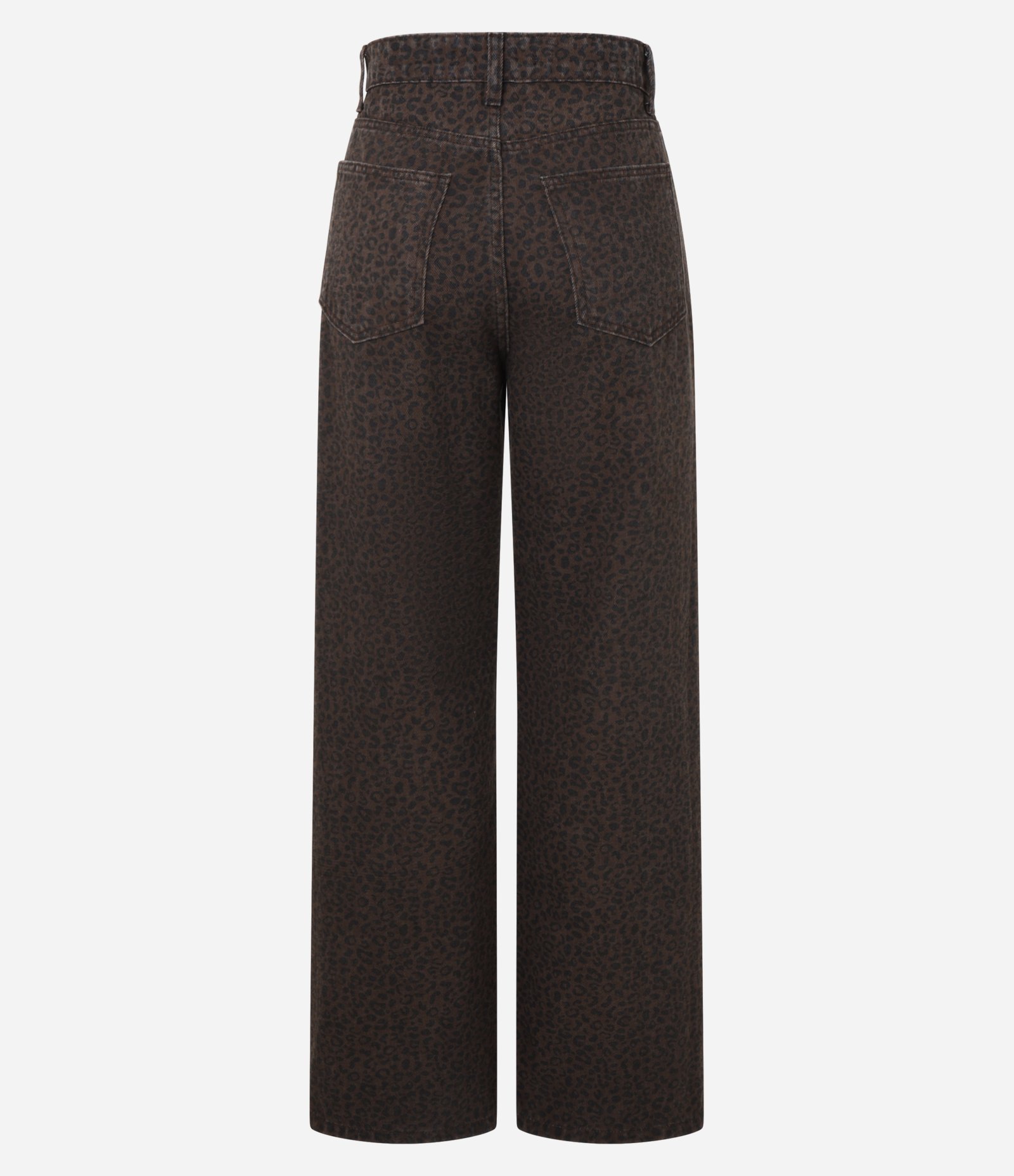Calça Reta em Jeans com Estampa Animal Print Preto 6
