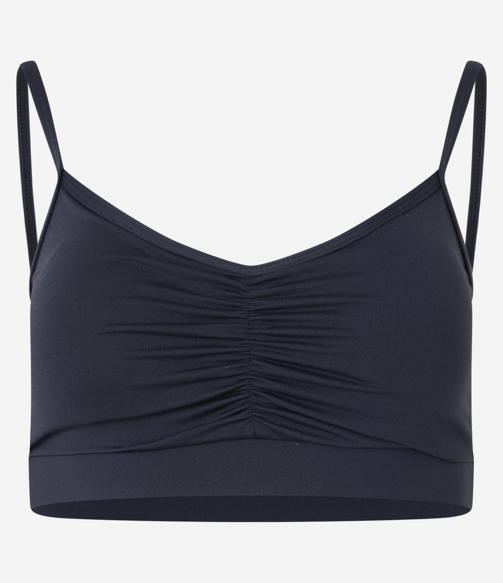 Top Esportivo em Microfibra Leve com Franzido Frontal Preto 5