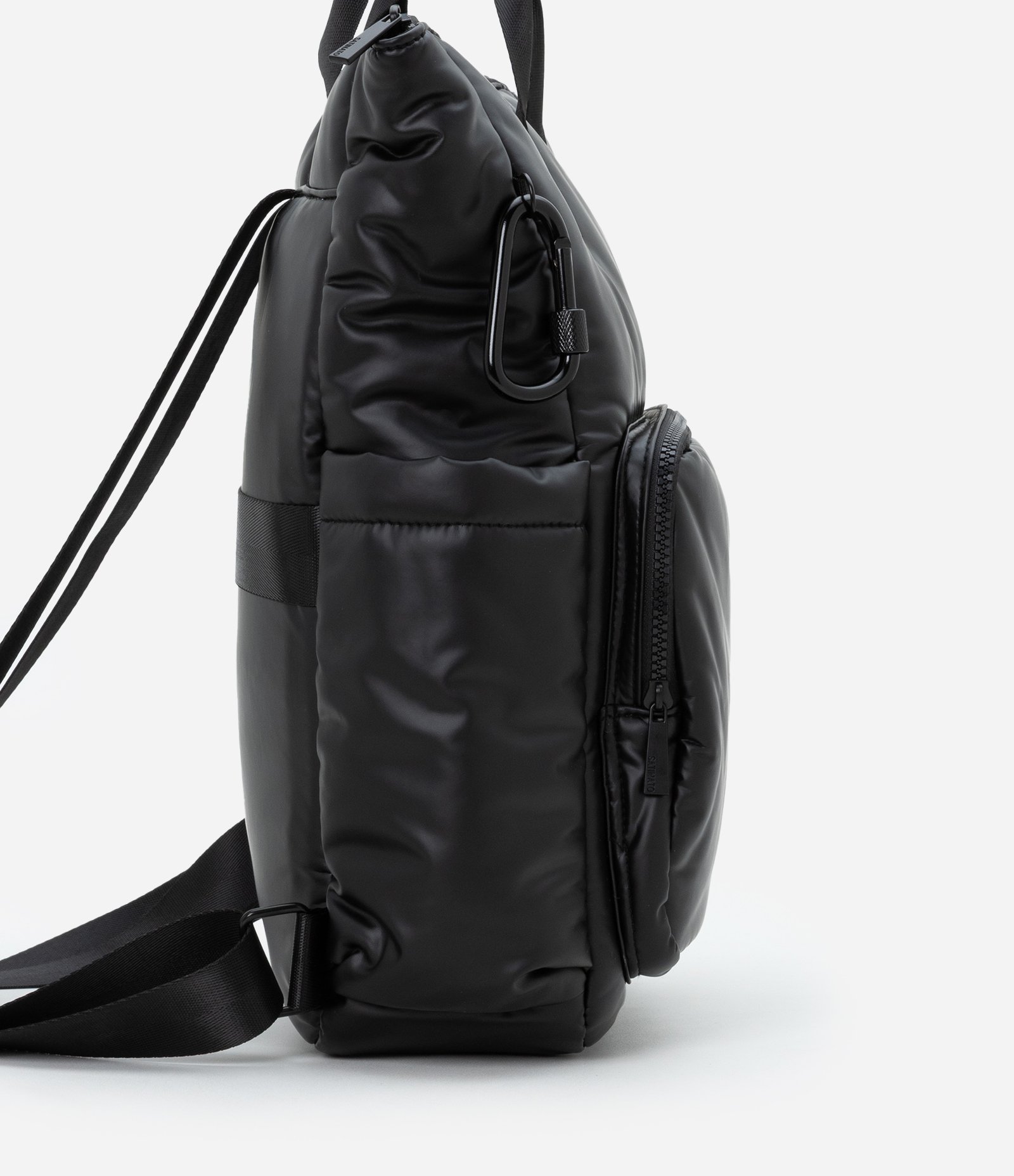 Bolsa Mochila Esportiva Grande com Bolsos Funcionais e Gorgurão Preto 2