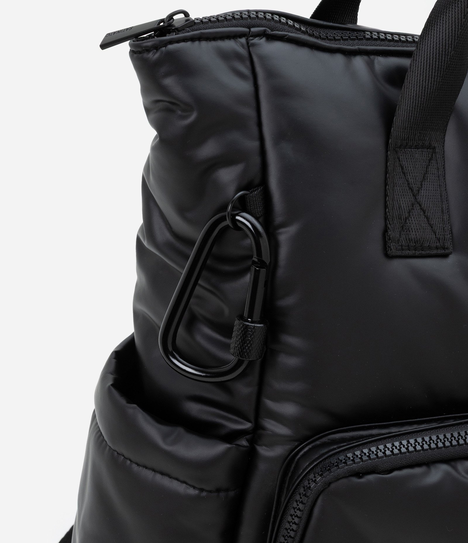 Bolsa Mochila Esportiva Grande com Bolsos Funcionais e Gorgurão Preto 3