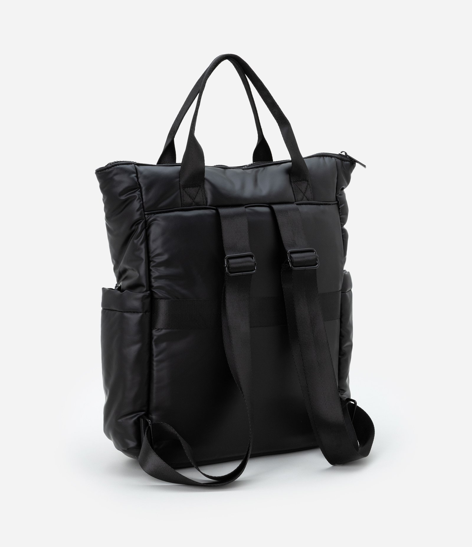 Bolsa Mochila Esportiva Grande com Bolsos Funcionais e Gorgurão Preto 6