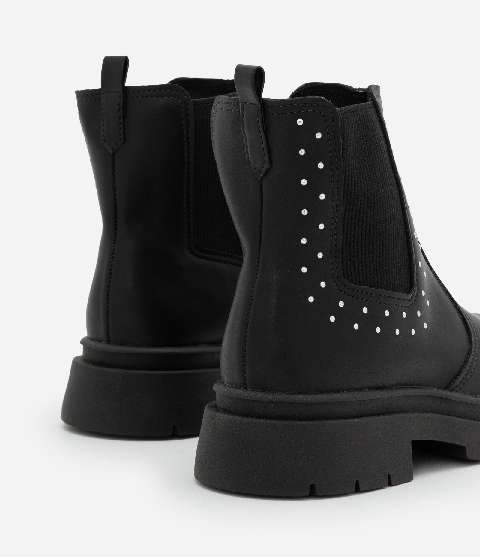 Bota Chelsea Infantil com Brilhinhos Aplicados - Tam 26 a 36 Preto 2