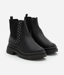 Bota Chelsea Infantil com Brilhinhos Aplicados - Tam 26 a 36