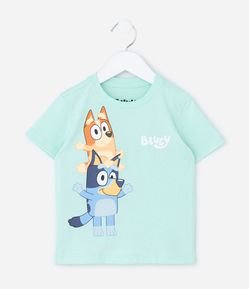 Camiseta Infantil com Estampa Bluey e Bingo - Tam 2 a 6 Anos