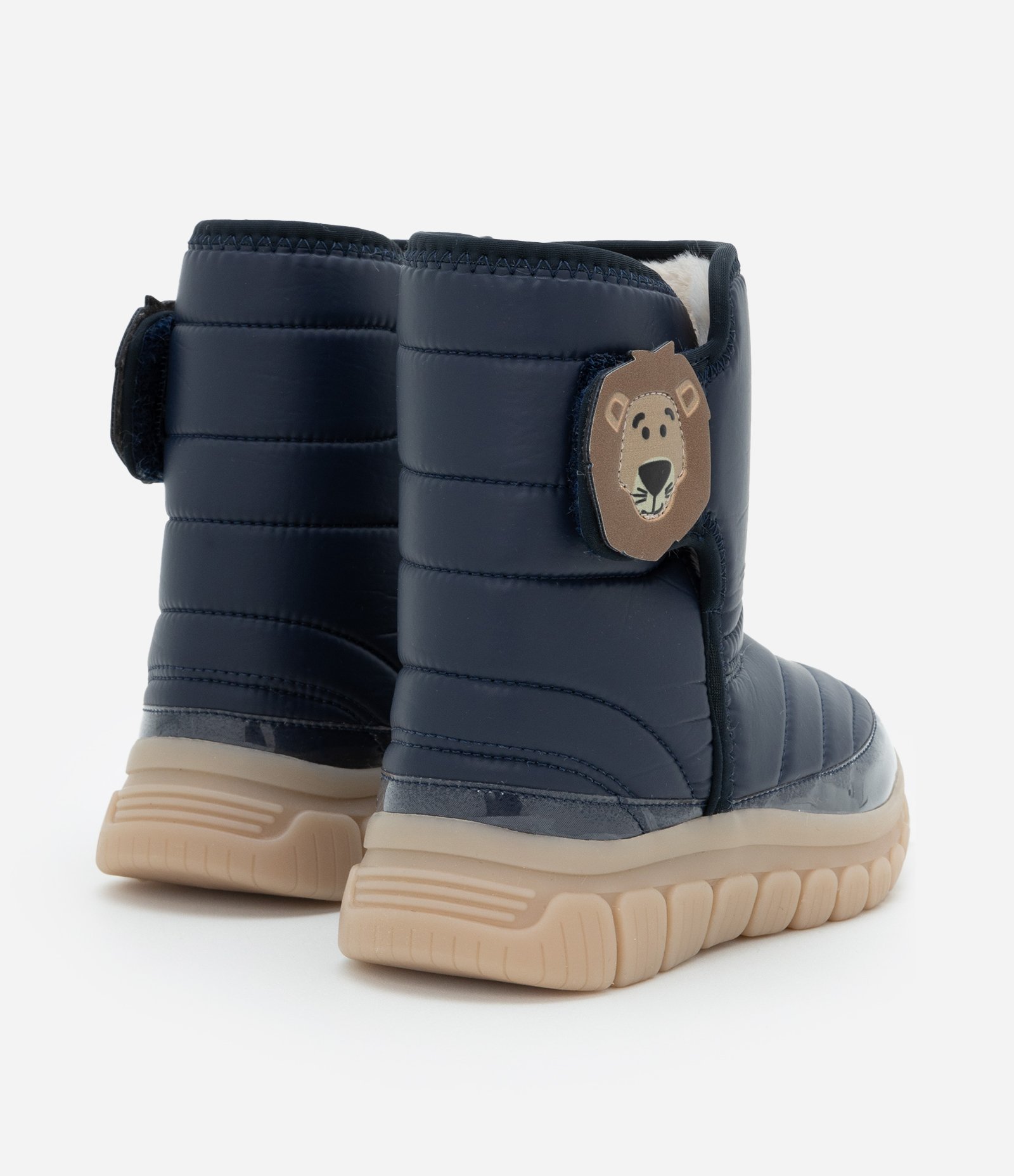 Bota Infantil com Sola de LED e Patch de Leãozinho - Tam 20 a 27 Azul 3