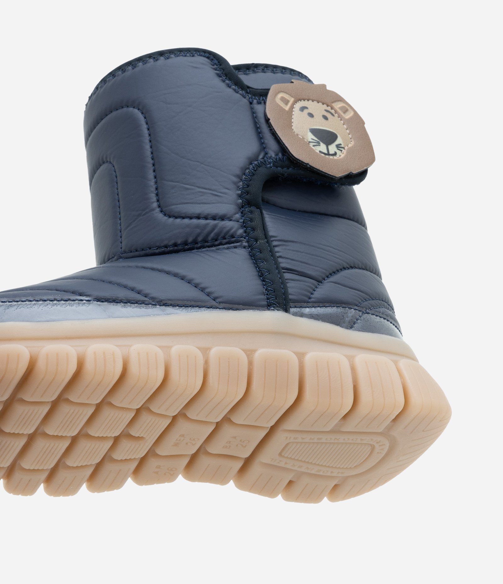 Bota Infantil com Sola de LED e Patch de Leãozinho - Tam 20 a 27 Azul 4