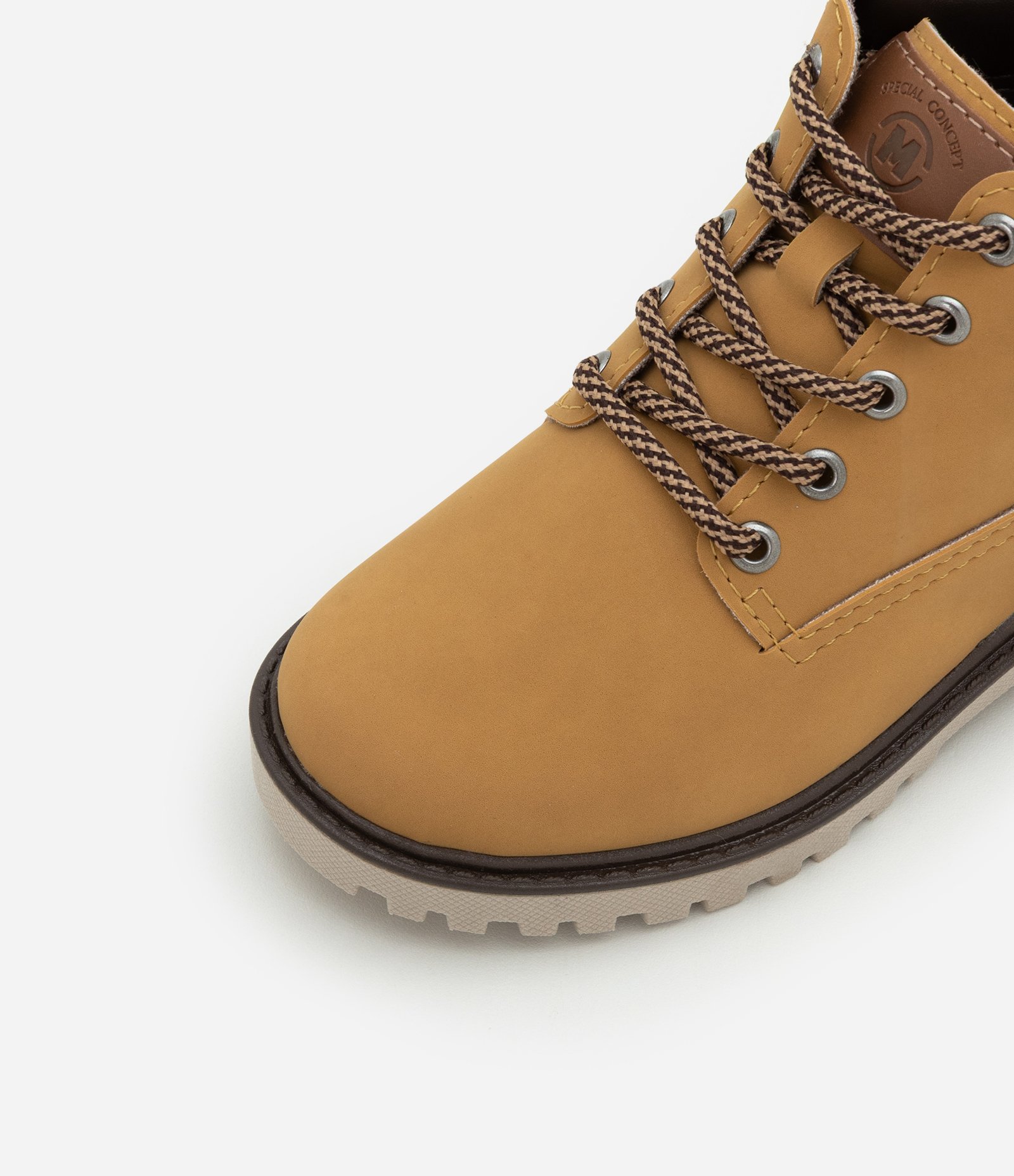 Bota Coturno Infantil em Pu Tratorado - Tam 20 ao 26 Caramelo 4