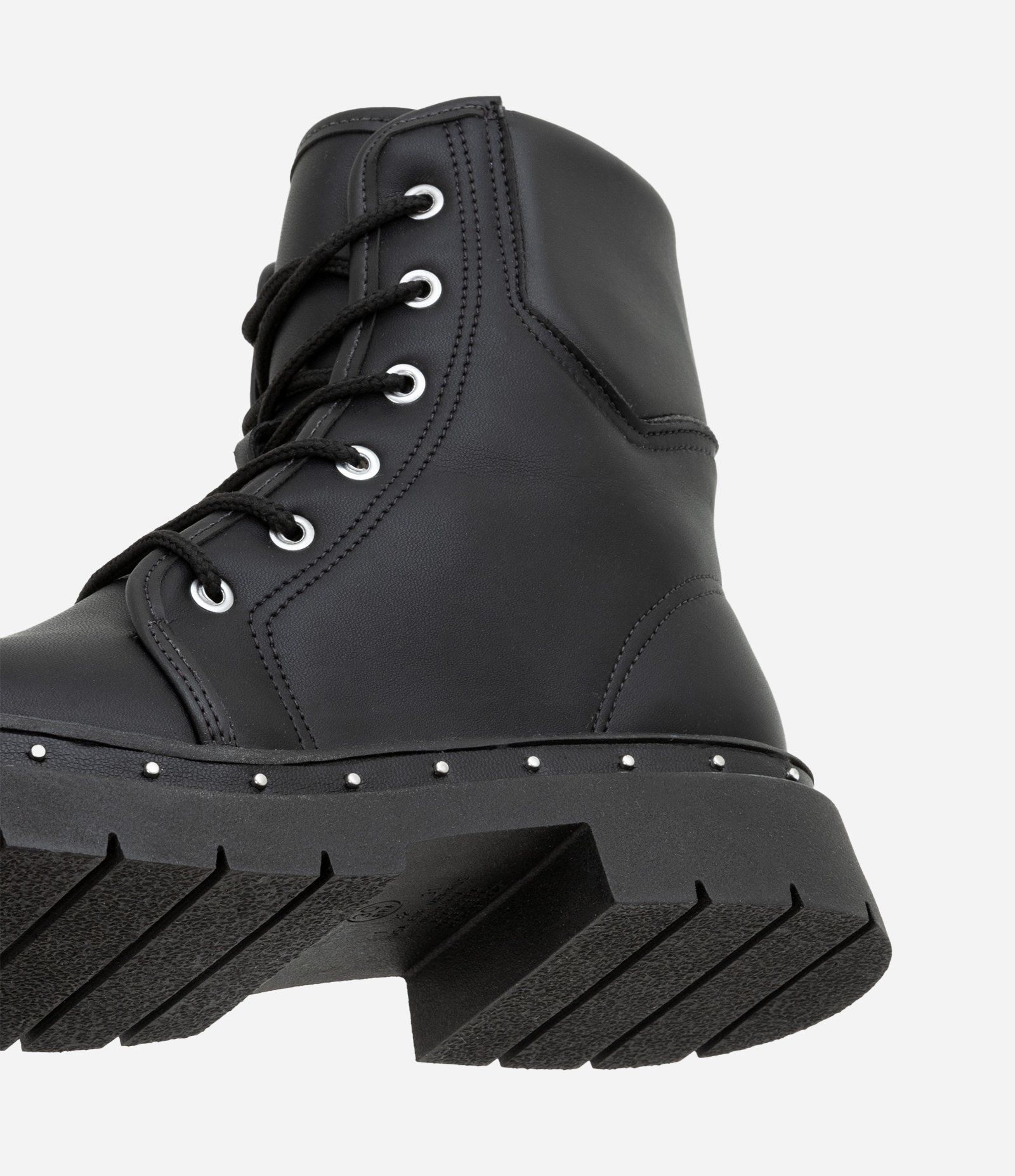 Bota Coturno Infantil com Sola Tratorada e Brilhinhos - Tam 28 a 36 Preto 3