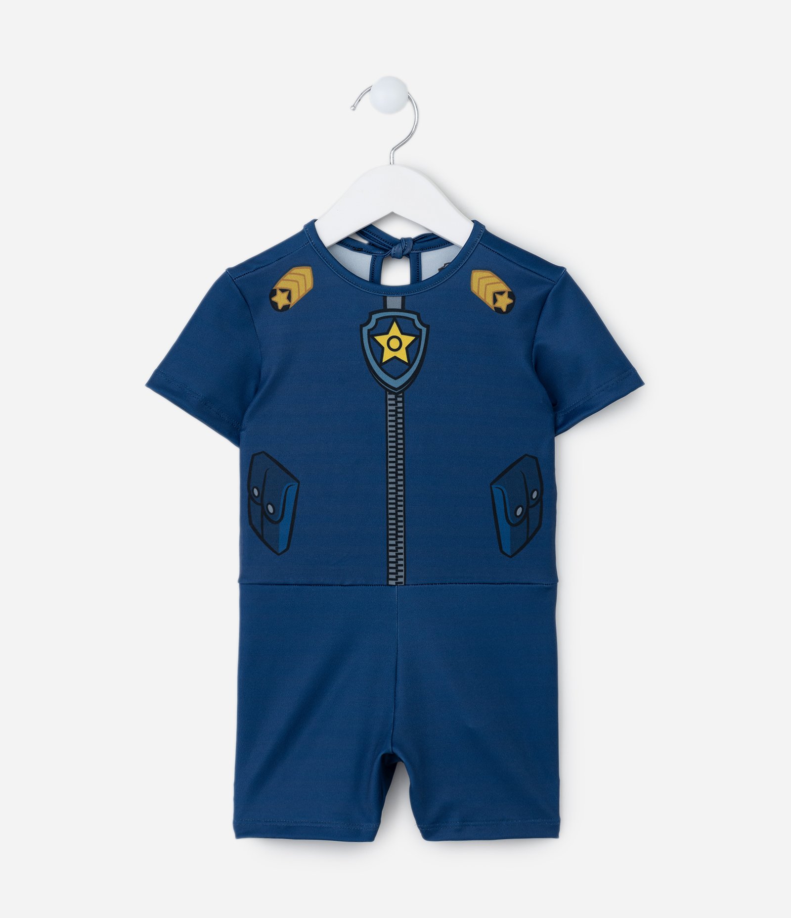 Macacão Infantil com Máscara e Estampa Patrulha Canina - Tam  2 a 6 Anos Azul 3