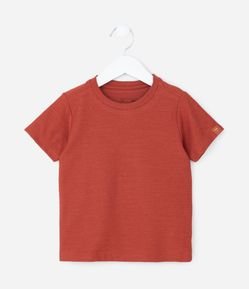 Camiseta Infantil com Textura - Tam 1 a 6 Anos