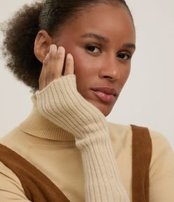 Luva Alongada sem Dedos em Tricô