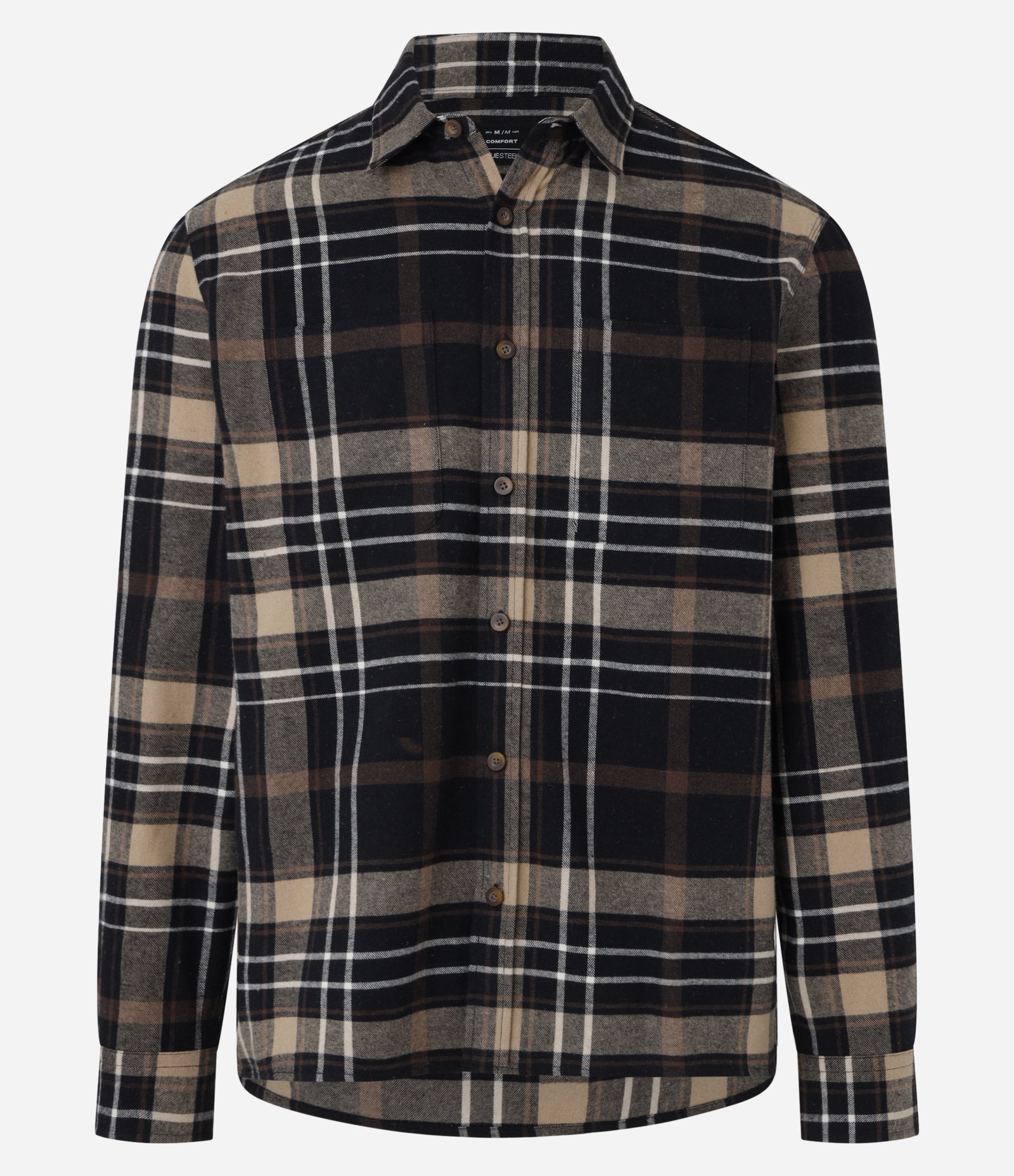Camisa Comfort em Flanela com Estampa Xadrez Marrom 4