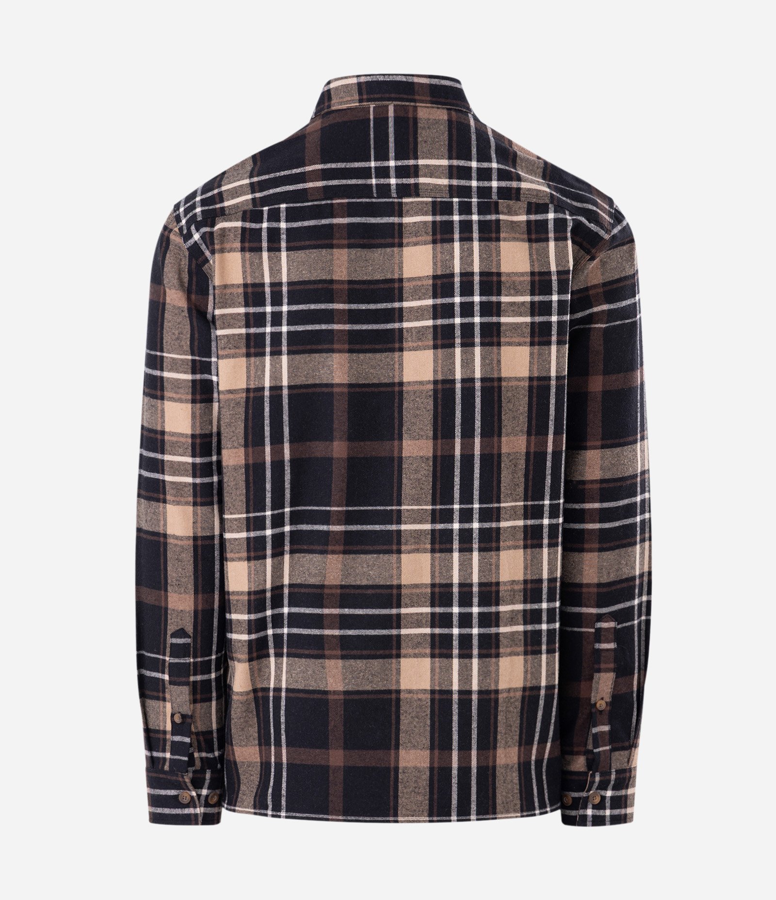 Camisa Comfort em Flanela com Estampa Xadrez Marrom 5