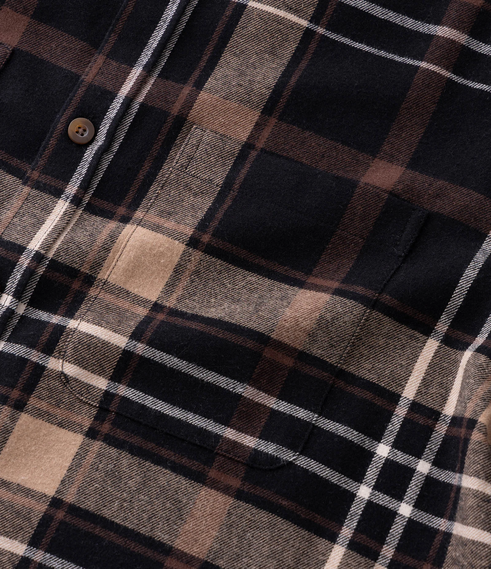 Camisa Comfort em Flanela com Estampa Xadrez Marrom 7