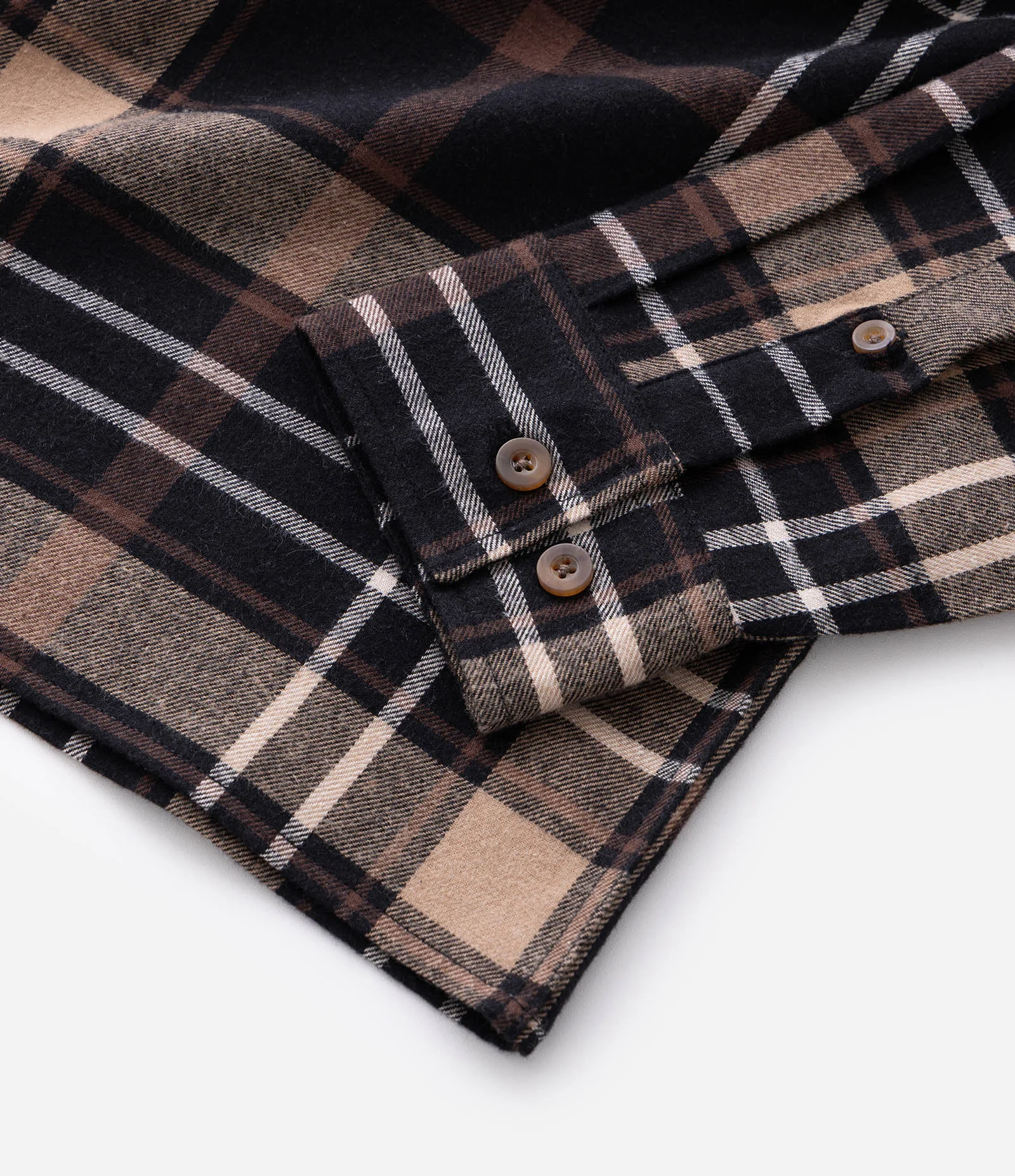 Camisa Comfort em Flanela com Estampa Xadrez Marrom 8