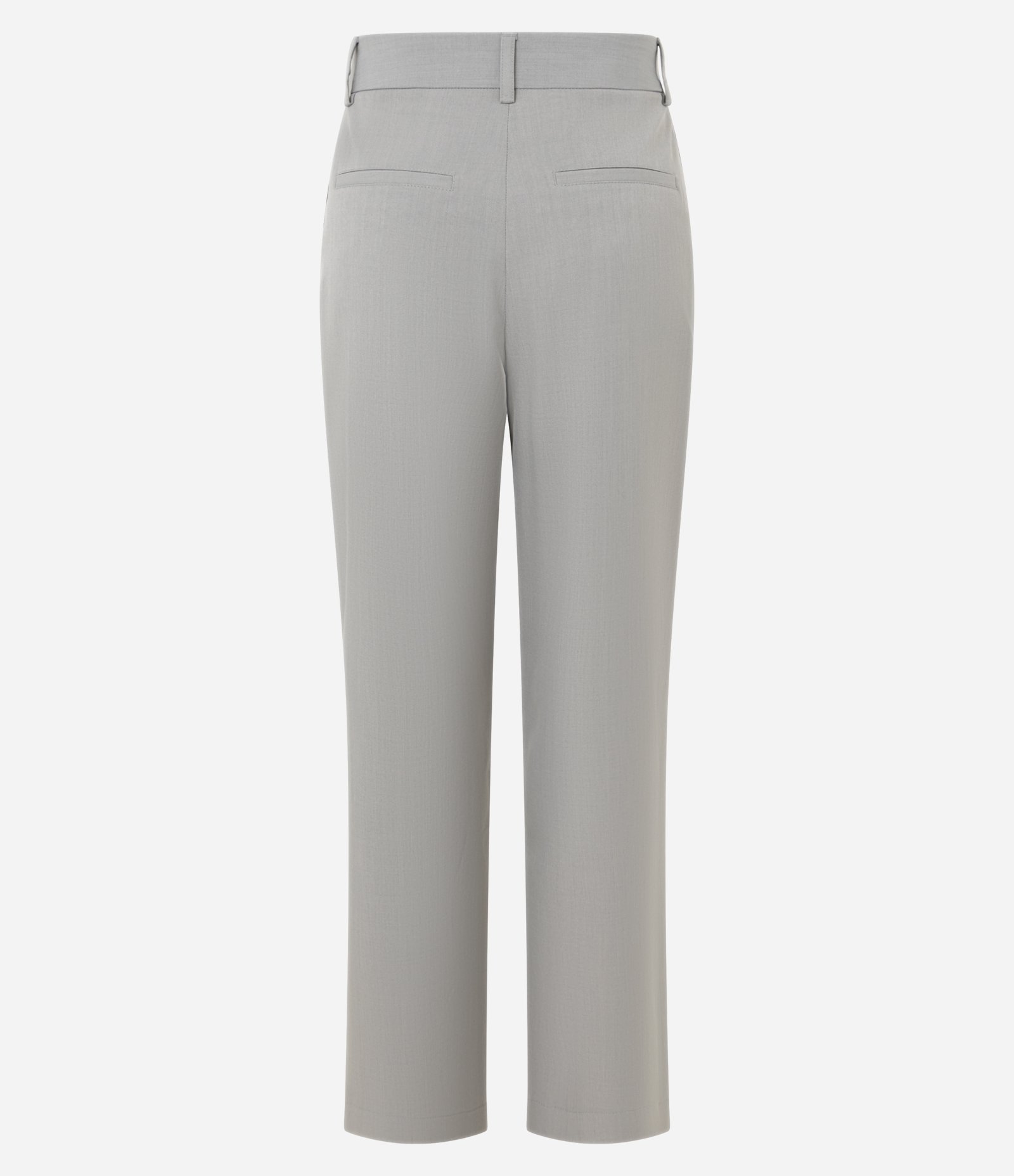 Calça Reta Alfaiatada com Ganchinho no Cós Cinza 7