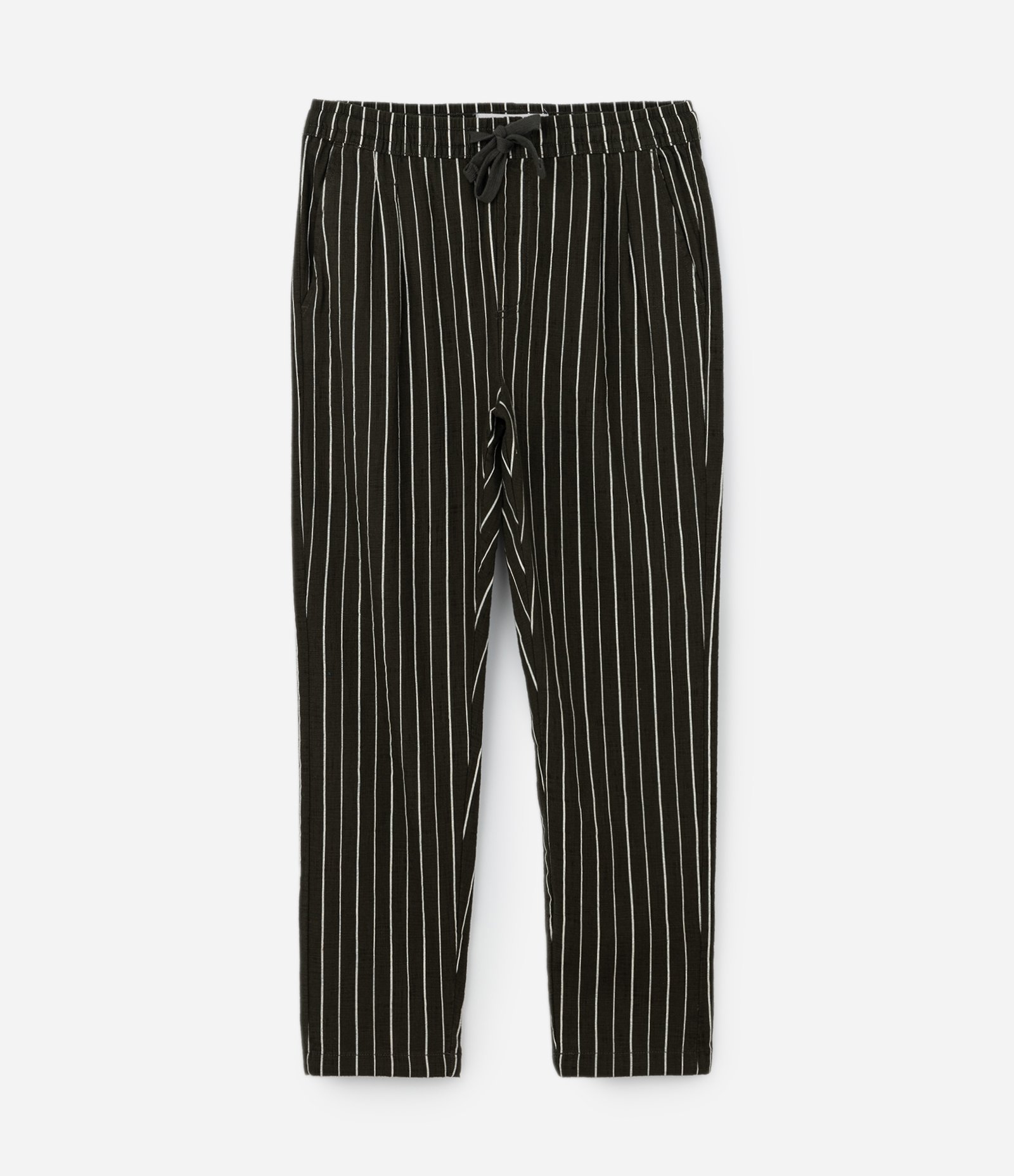 Calça Reta com Cós Elástico e Fio Tinto Verde 5