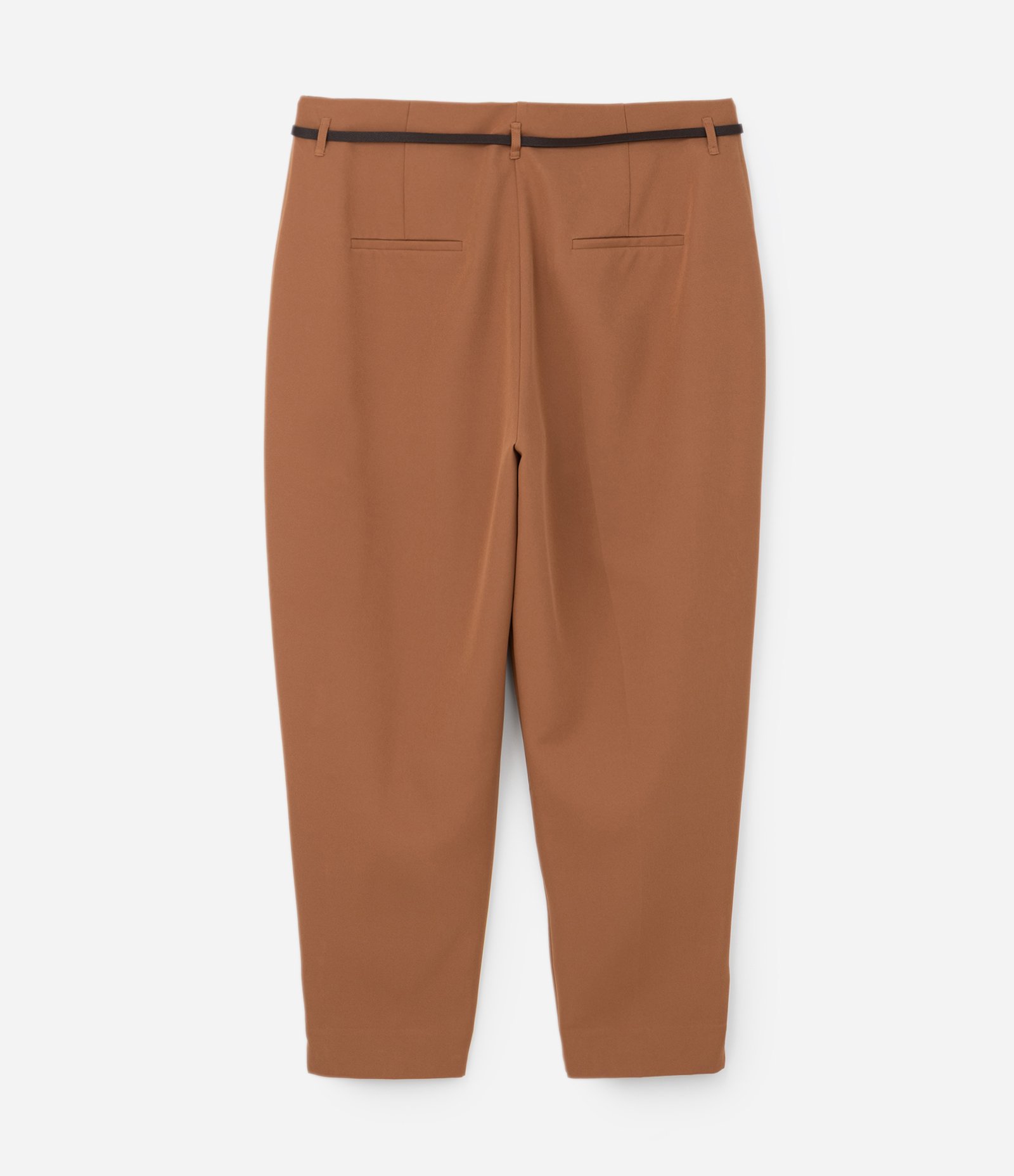 Calça Cenoura em Alfaiataria com Cinto Curve & Plus Size Marrom 6
