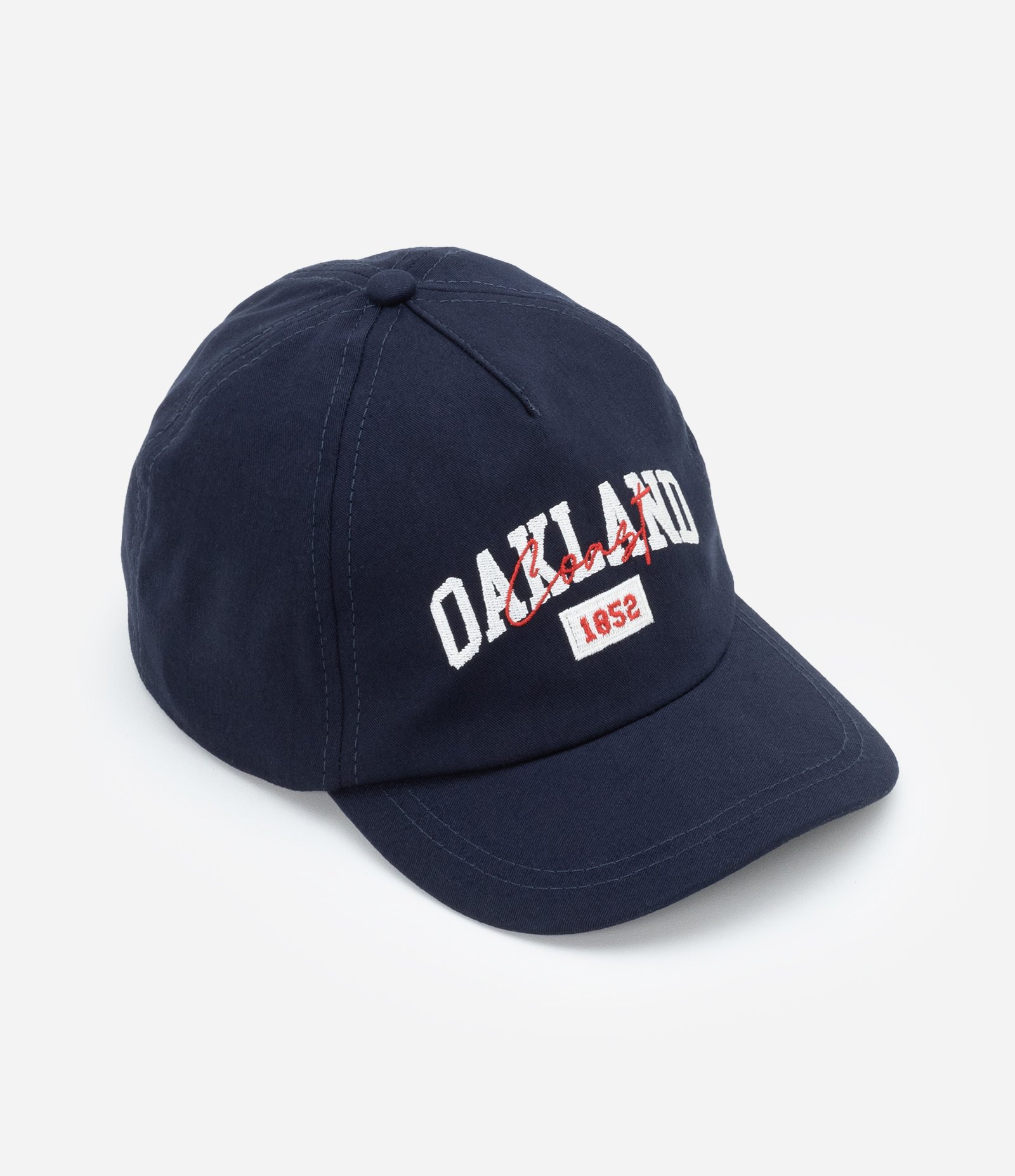 Boné Aba Reta Infantil com Bordado Oakland Coast -Tam U Azul 1