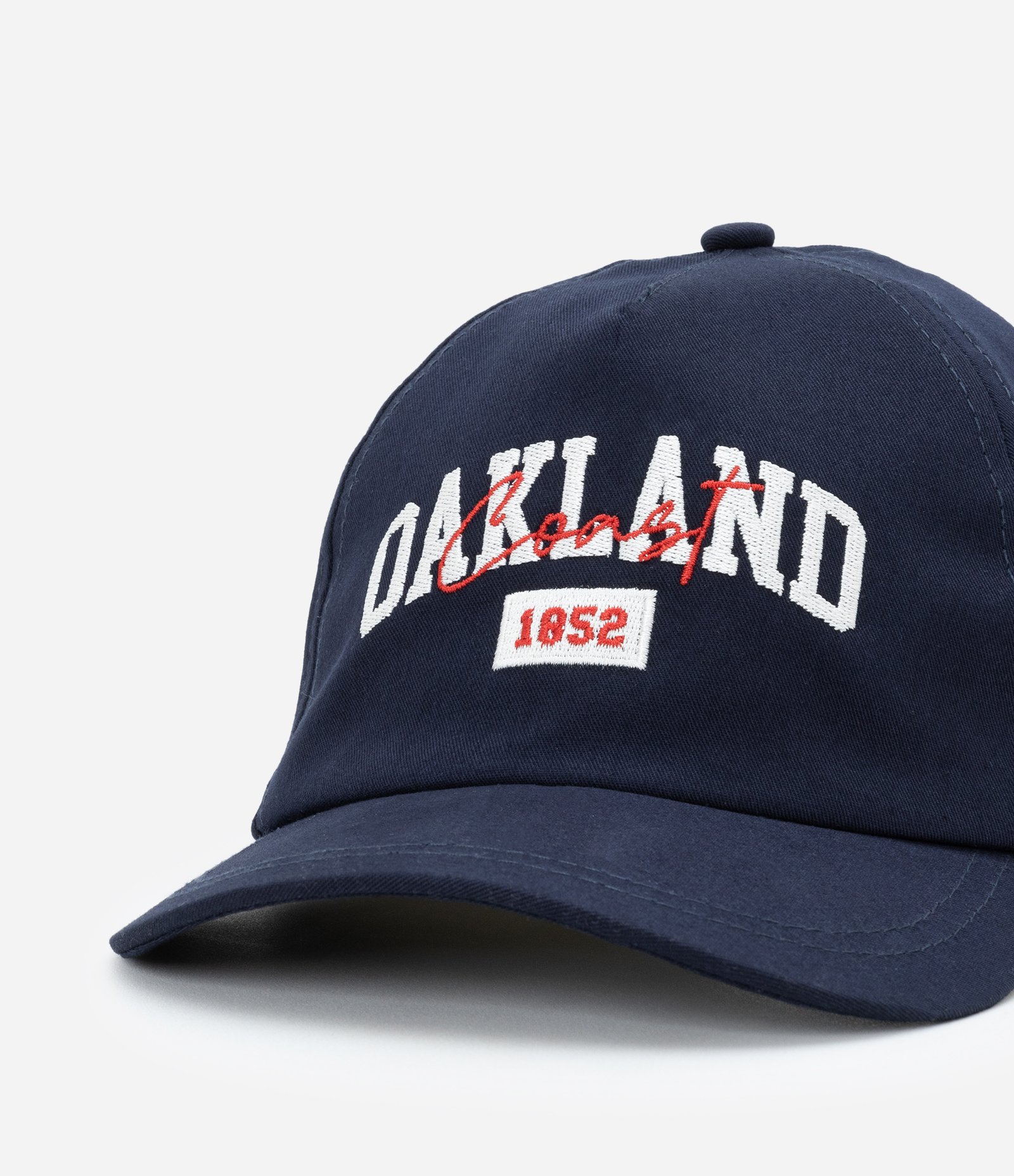 Boné Aba Reta Infantil com Bordado Oakland Coast -Tam U Azul 4