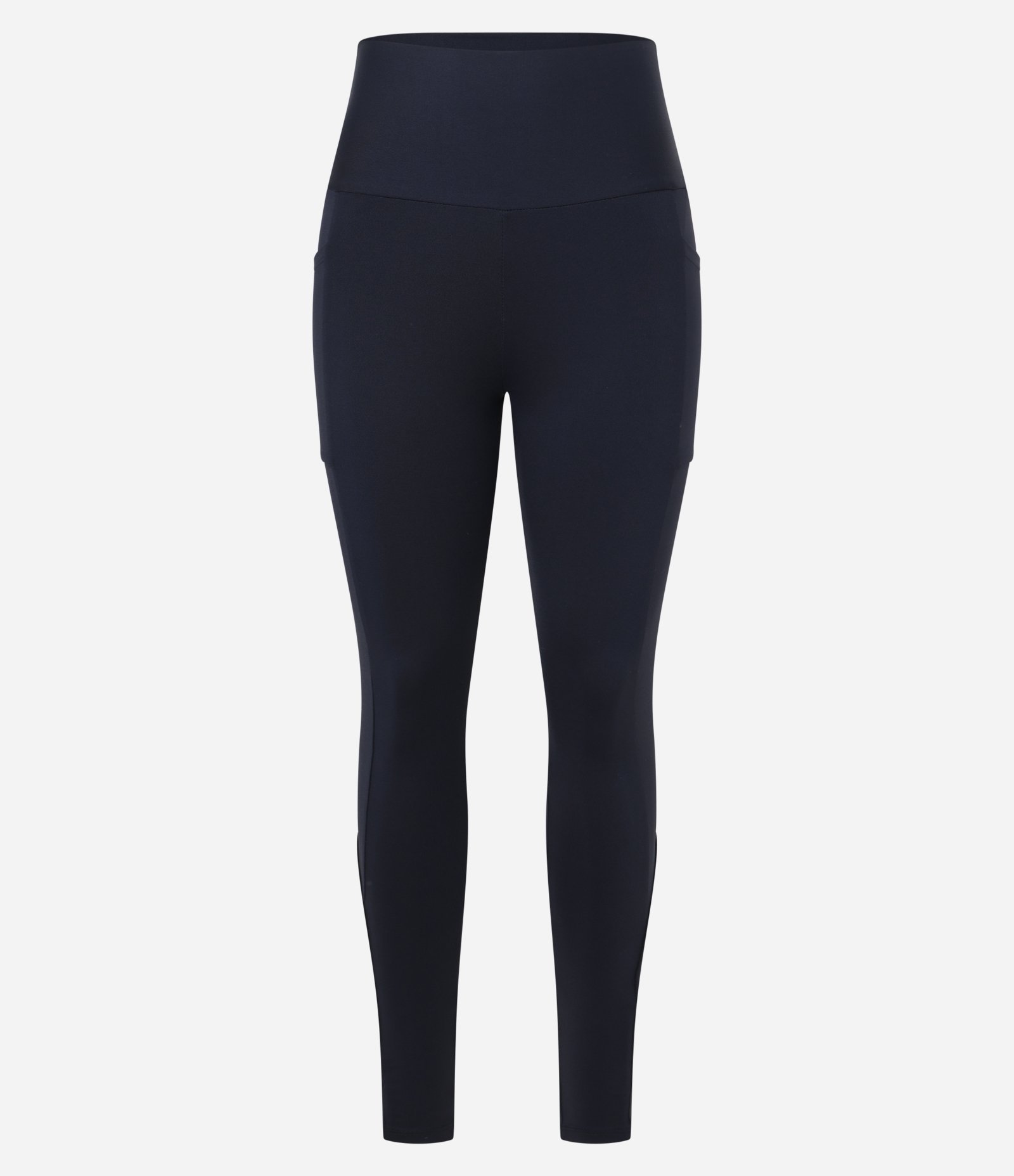 Calça Legging Esportiva em Microfibra com Frisos Preto 1
