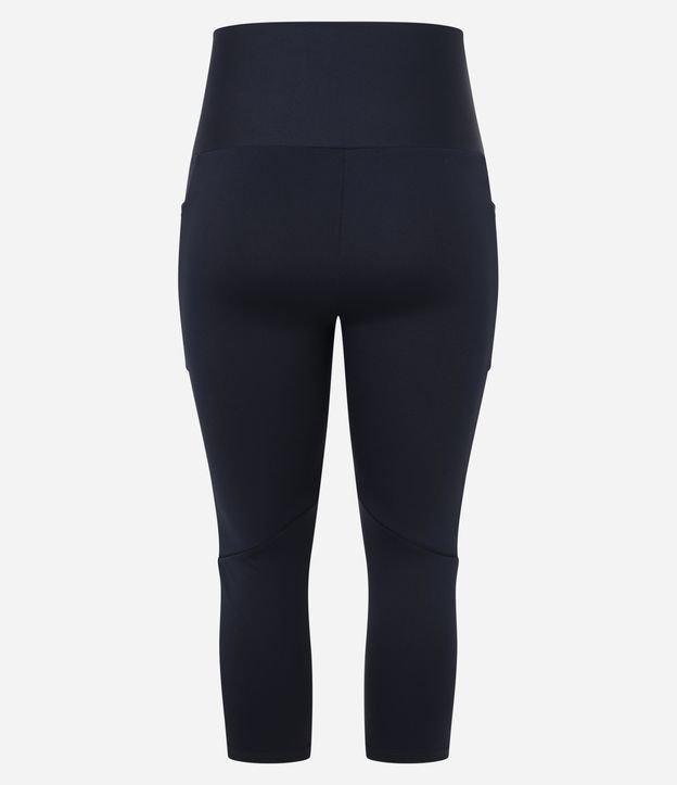 Calça Esportiva Corsário  Maxxi em Microfibra com Frisos